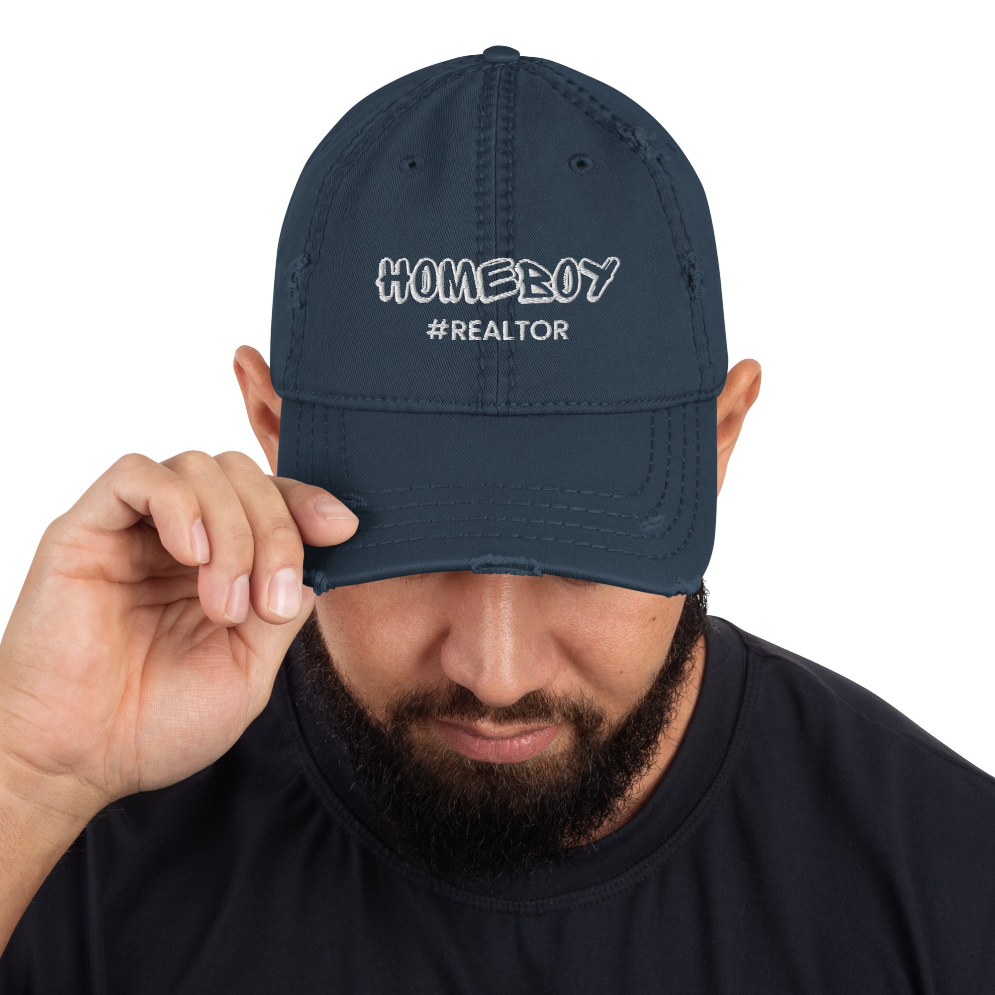Home Boy #Realtor Distressed Dad Hat
