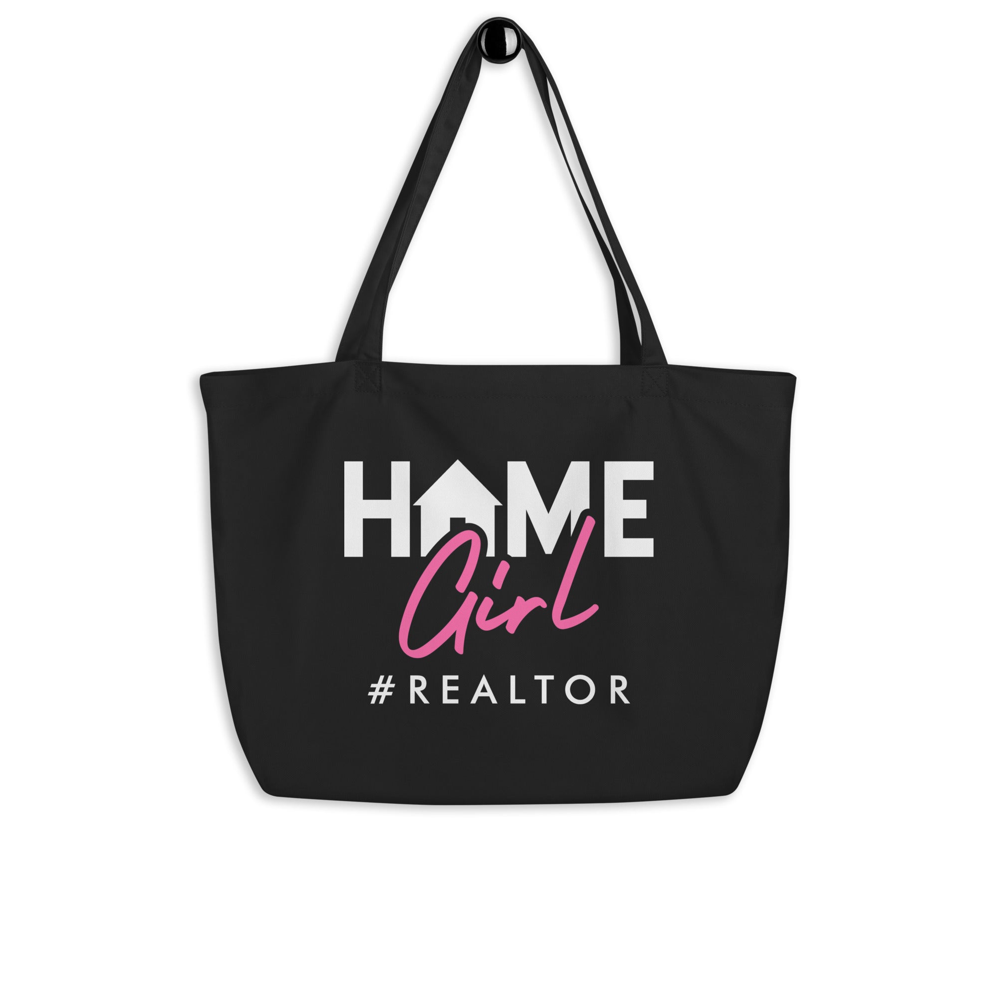 Home Girl #Realtor Large organic tote bag