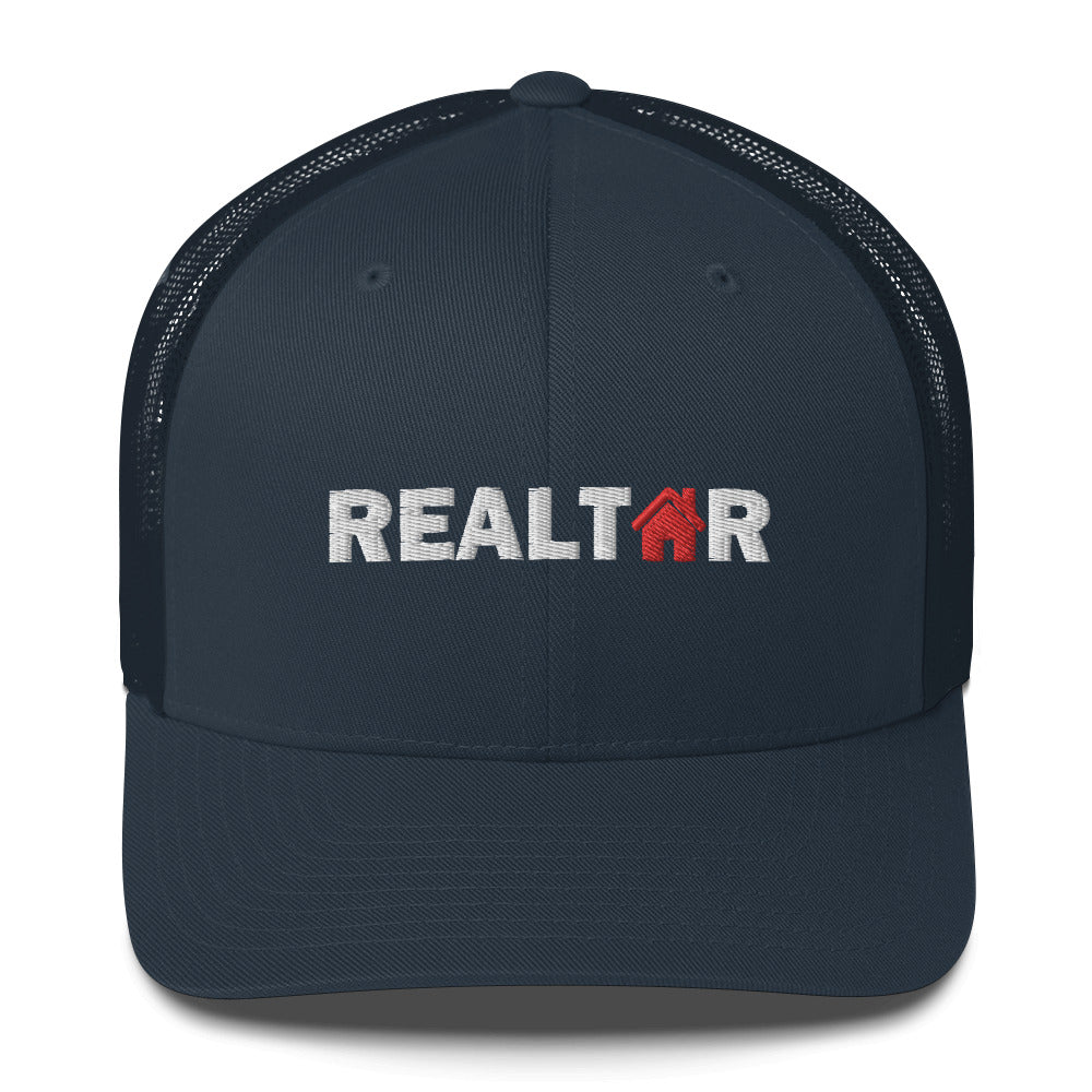Realtor Red House Trucker Cap