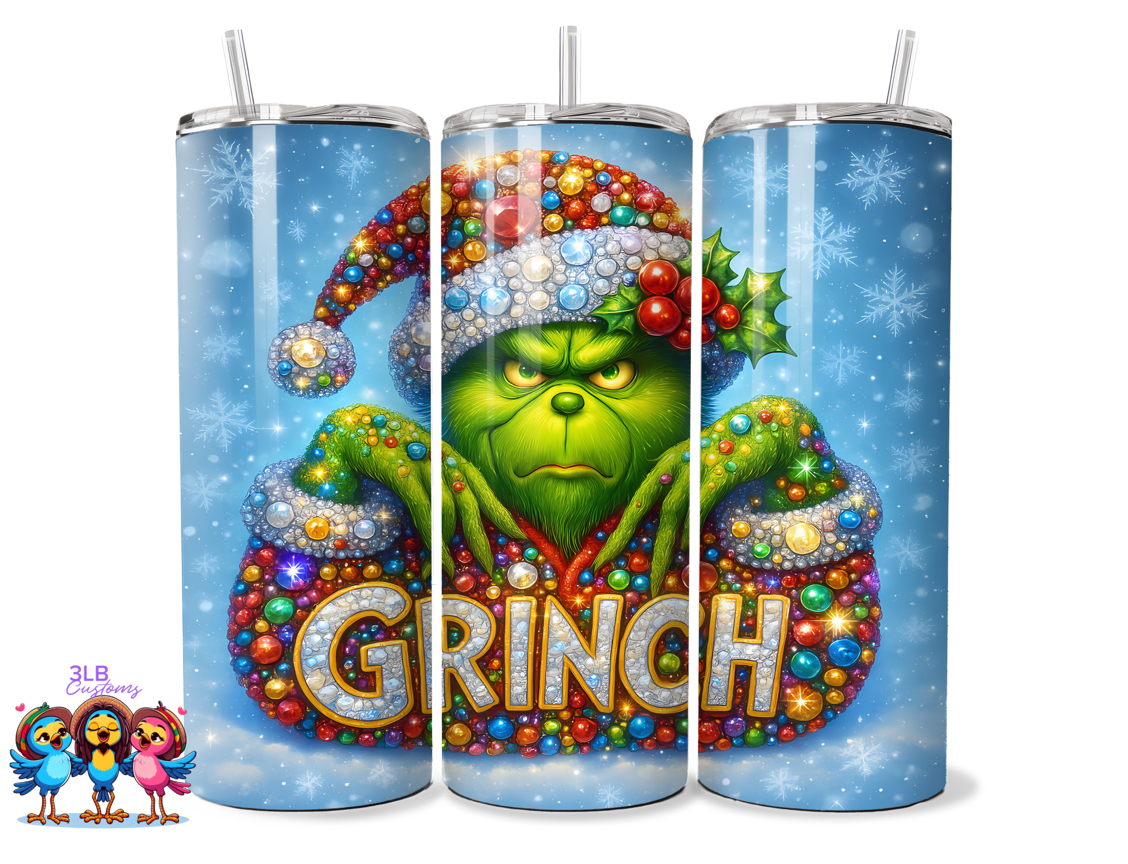 Holiday Grinch Tumblers