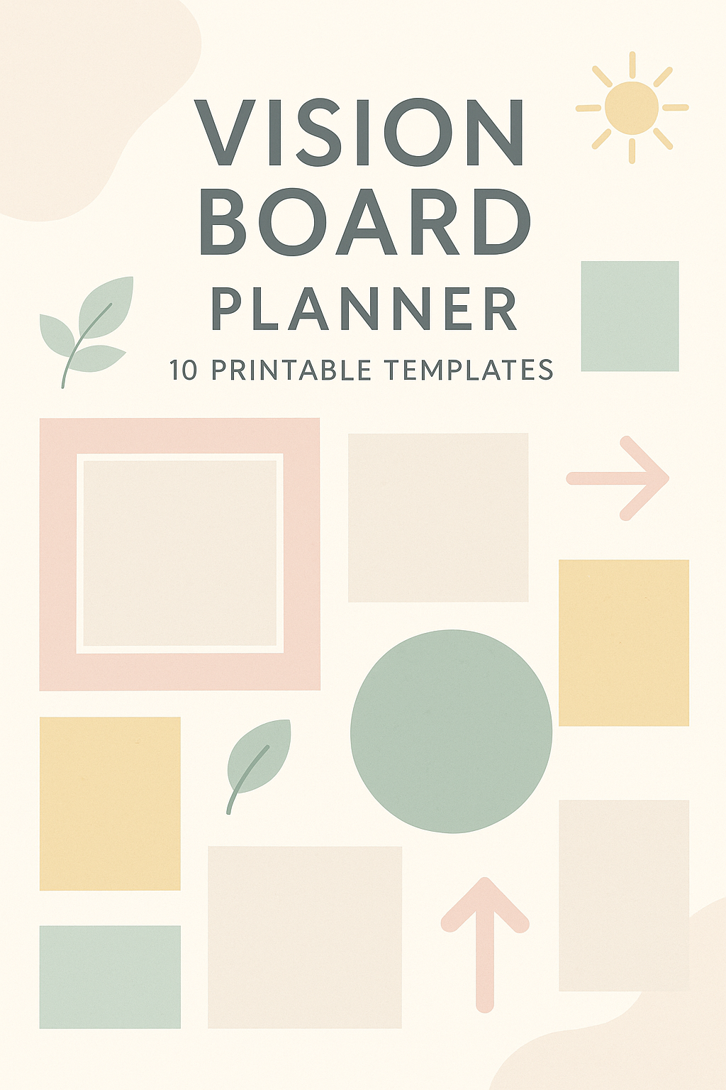 Vision Board Planner (10 Printable Templates)