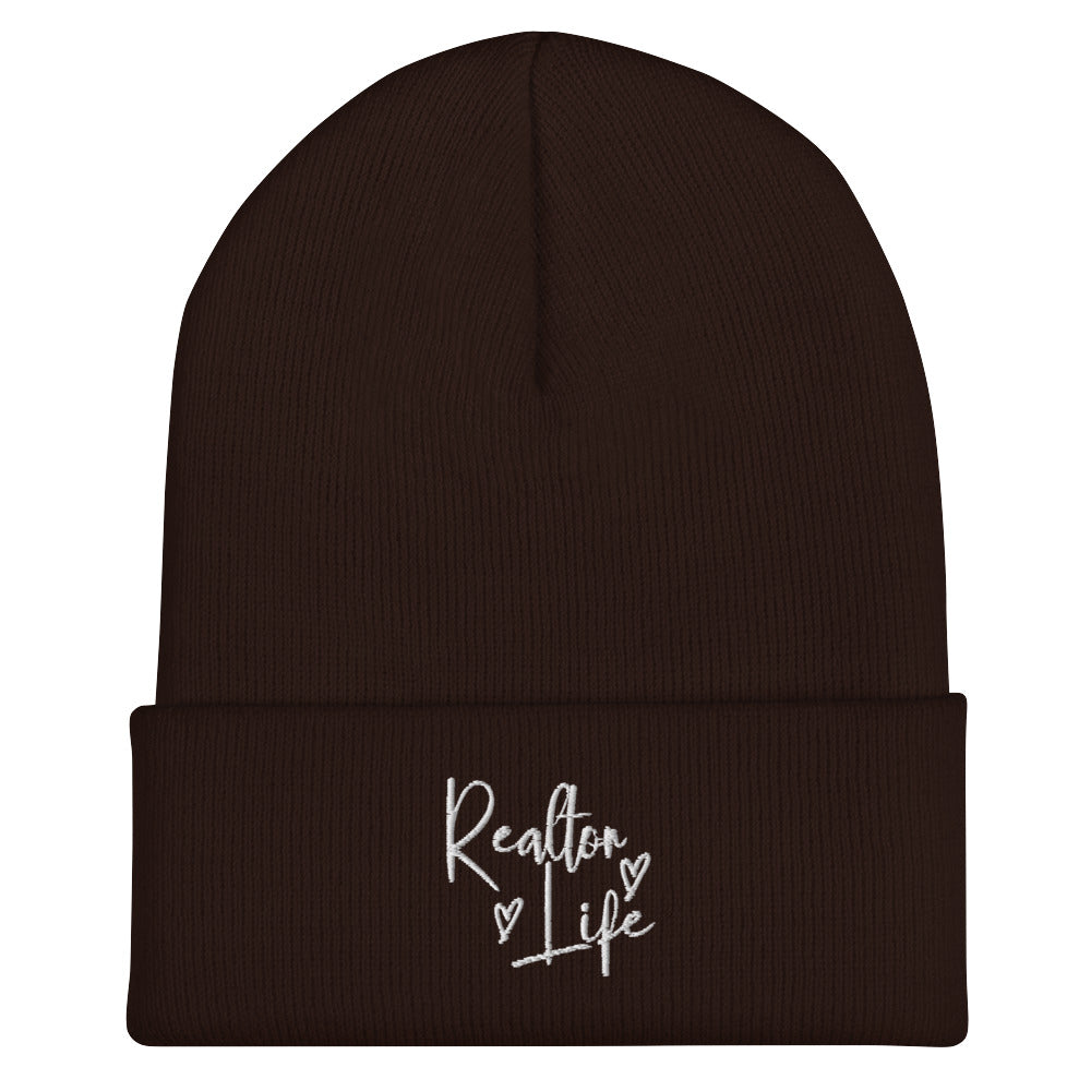 Realtor Life Cuffed Beanie