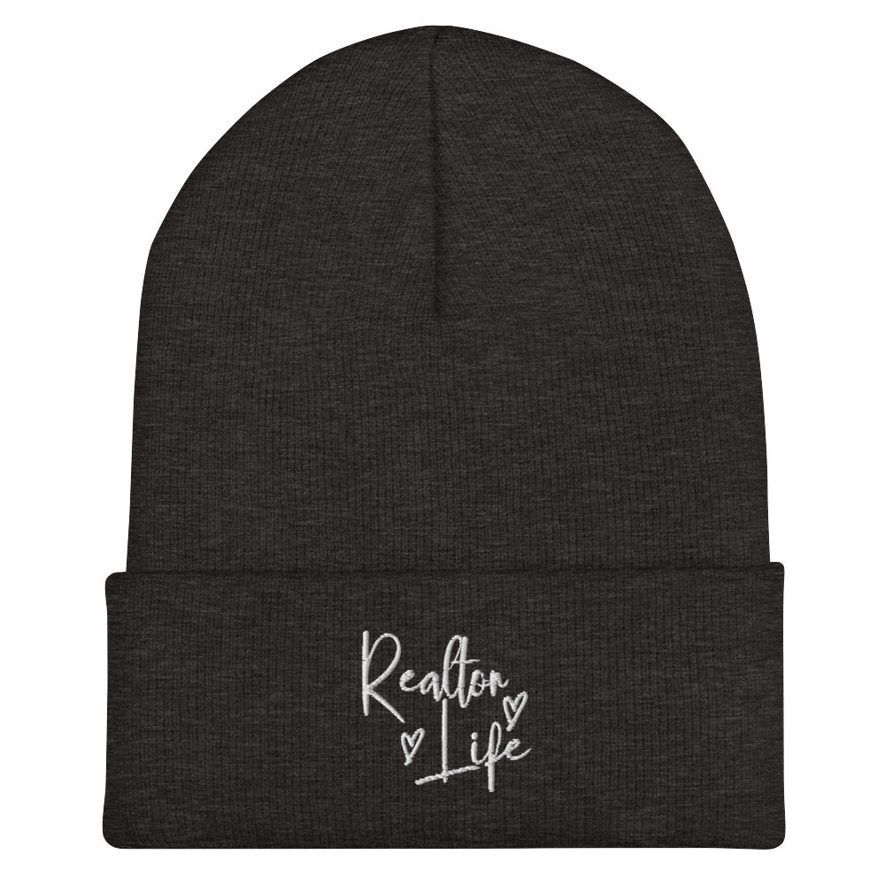 Realtor Life Cuffed Beanie