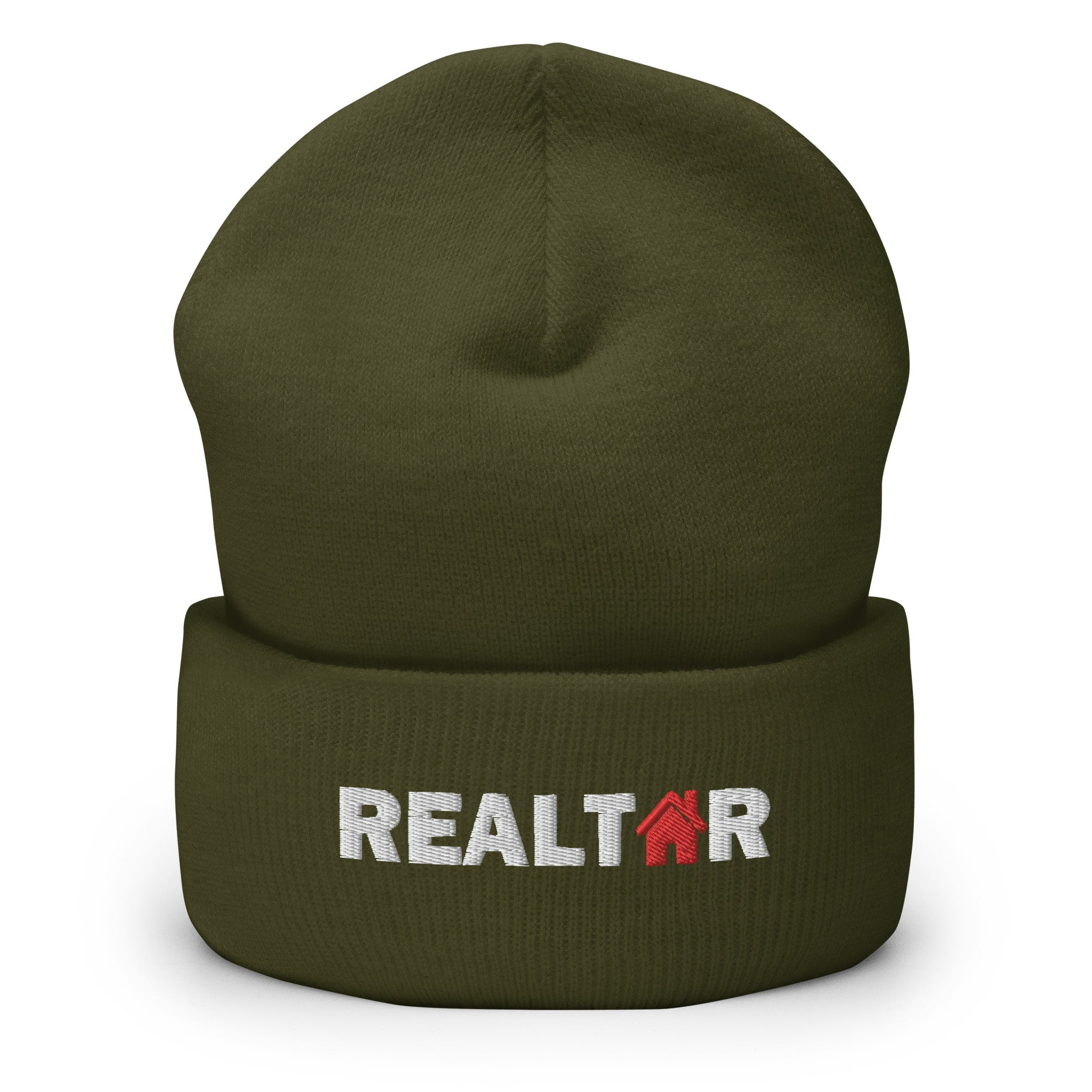 Realtor Red House Cuffed Beanie