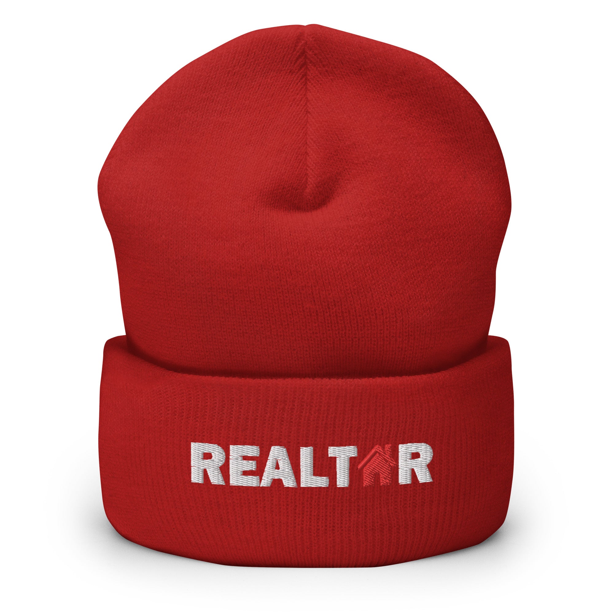 Realtor Red House Cuffed Beanie