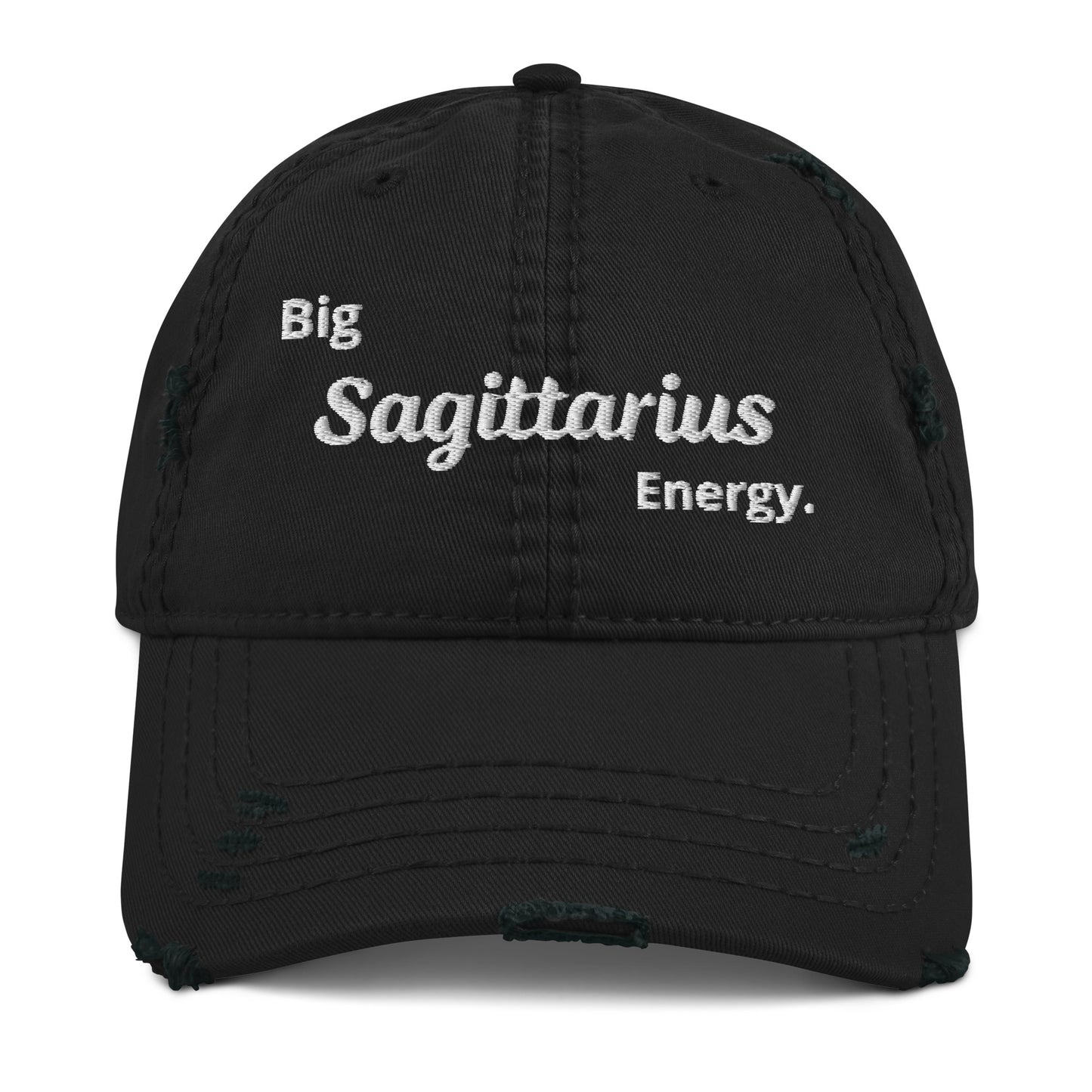 Big Sagittarius Energy Distressed Dad Hat