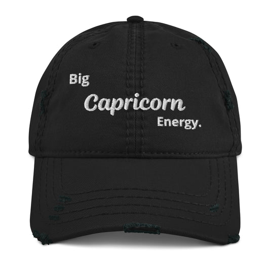 Big Capricorn Energy Distressed Dad Hat