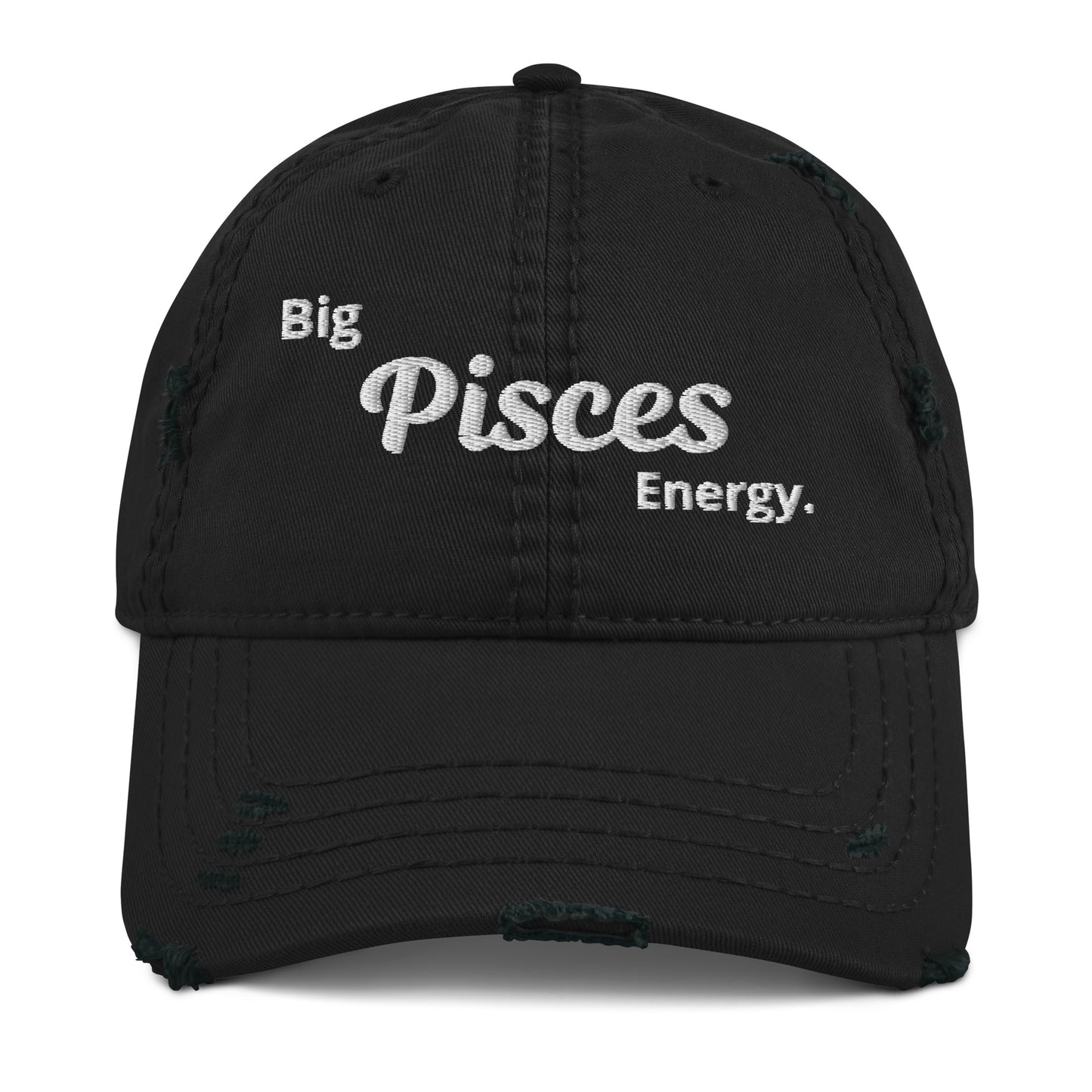 Big Pisces Energy Distressed Dad Hat