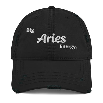 Big Aries Energy Distressed Dad Hat