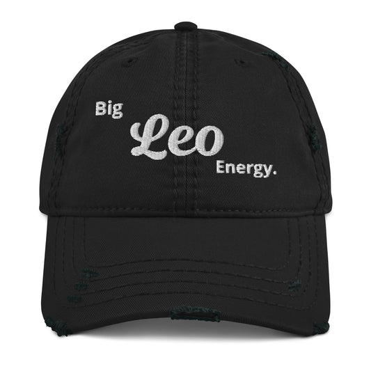 Big Leo Energy Distressed Dad Hat