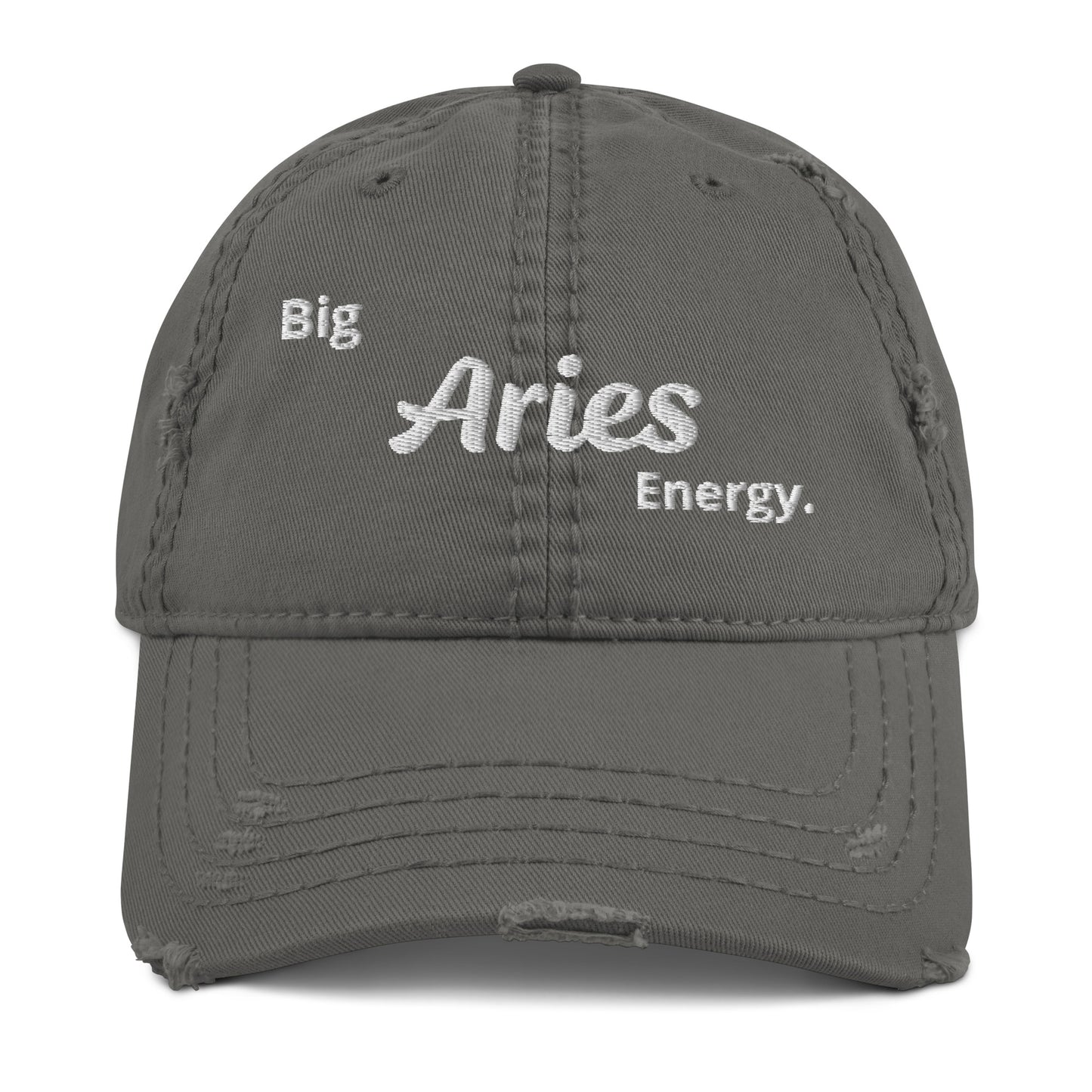 Big Aries Energy Distressed Dad Hat