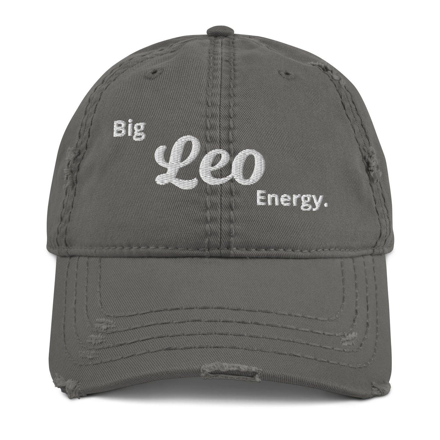 Big Leo Energy Distressed Dad Hat