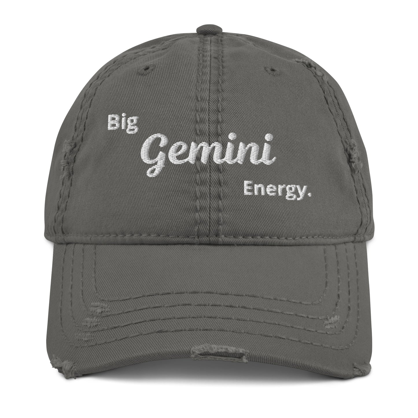 Big Gemini Energy Distressed Dad Hat