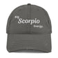 Big Scorpio Energy Distressed Dad Hat