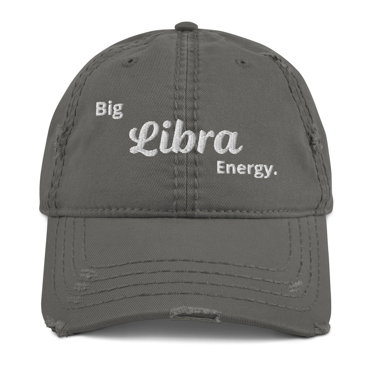 Big Libra Energy Distressed Dad Hat