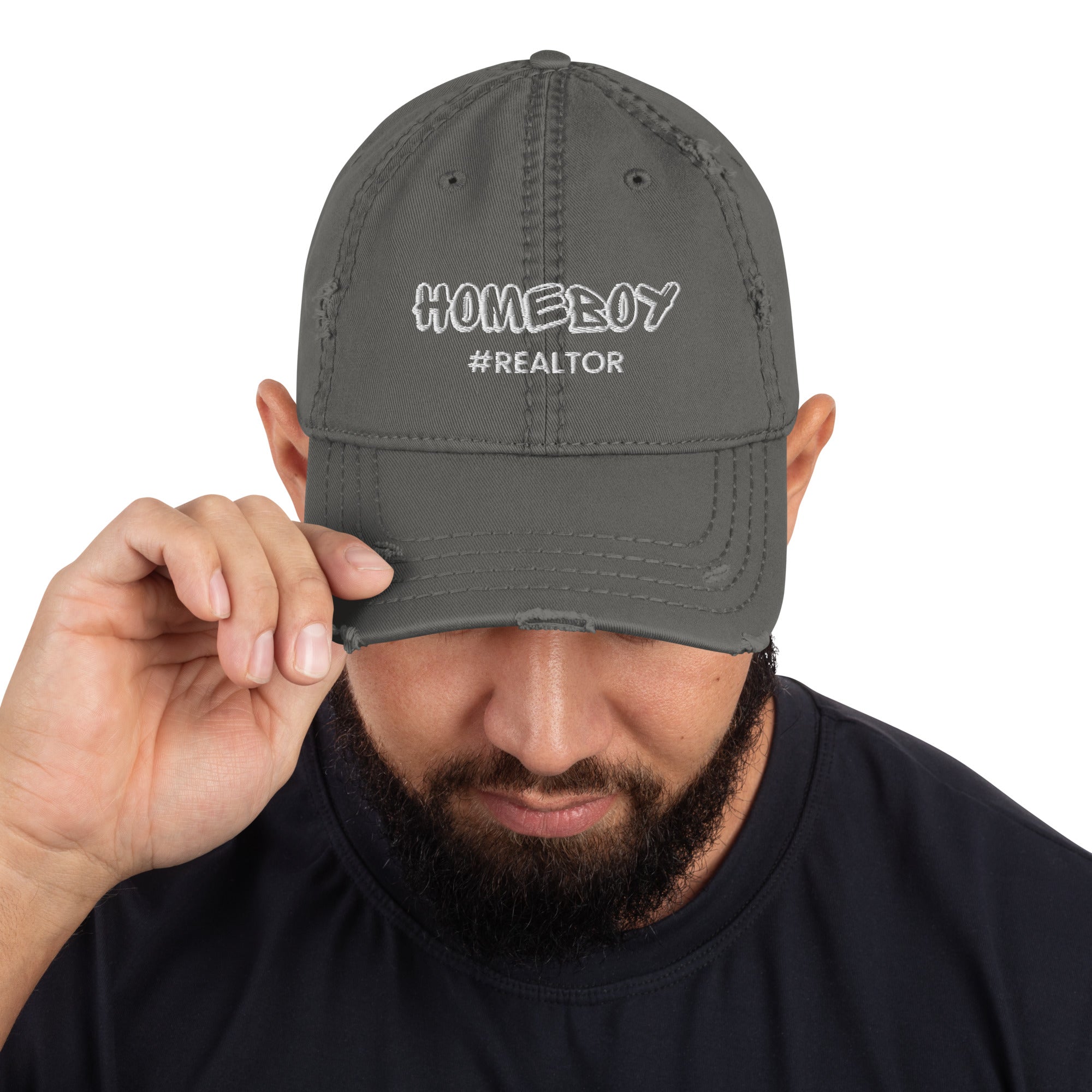 Home Boy #Realtor Distressed Dad Hat