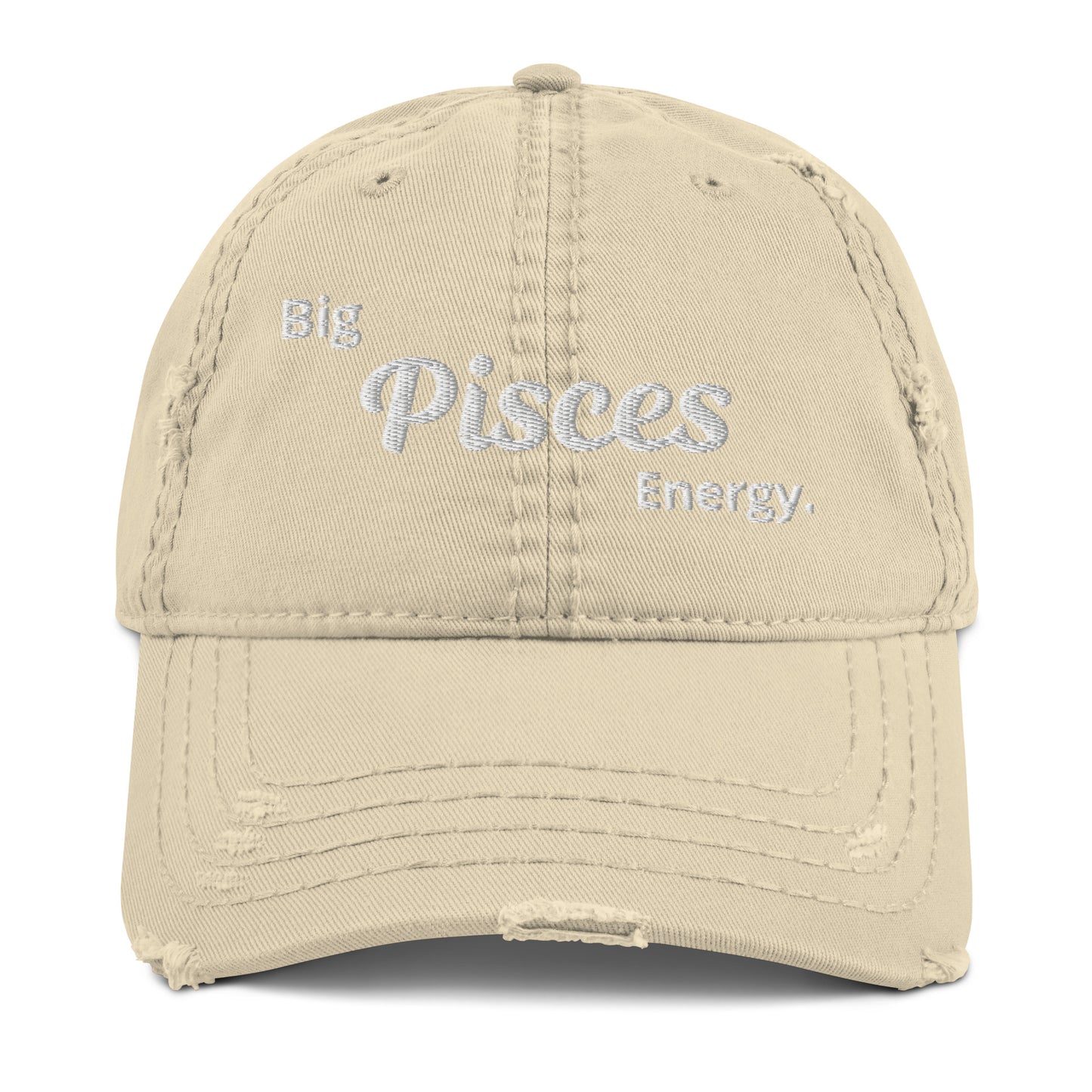 Big Pisces Energy Distressed Dad Hat