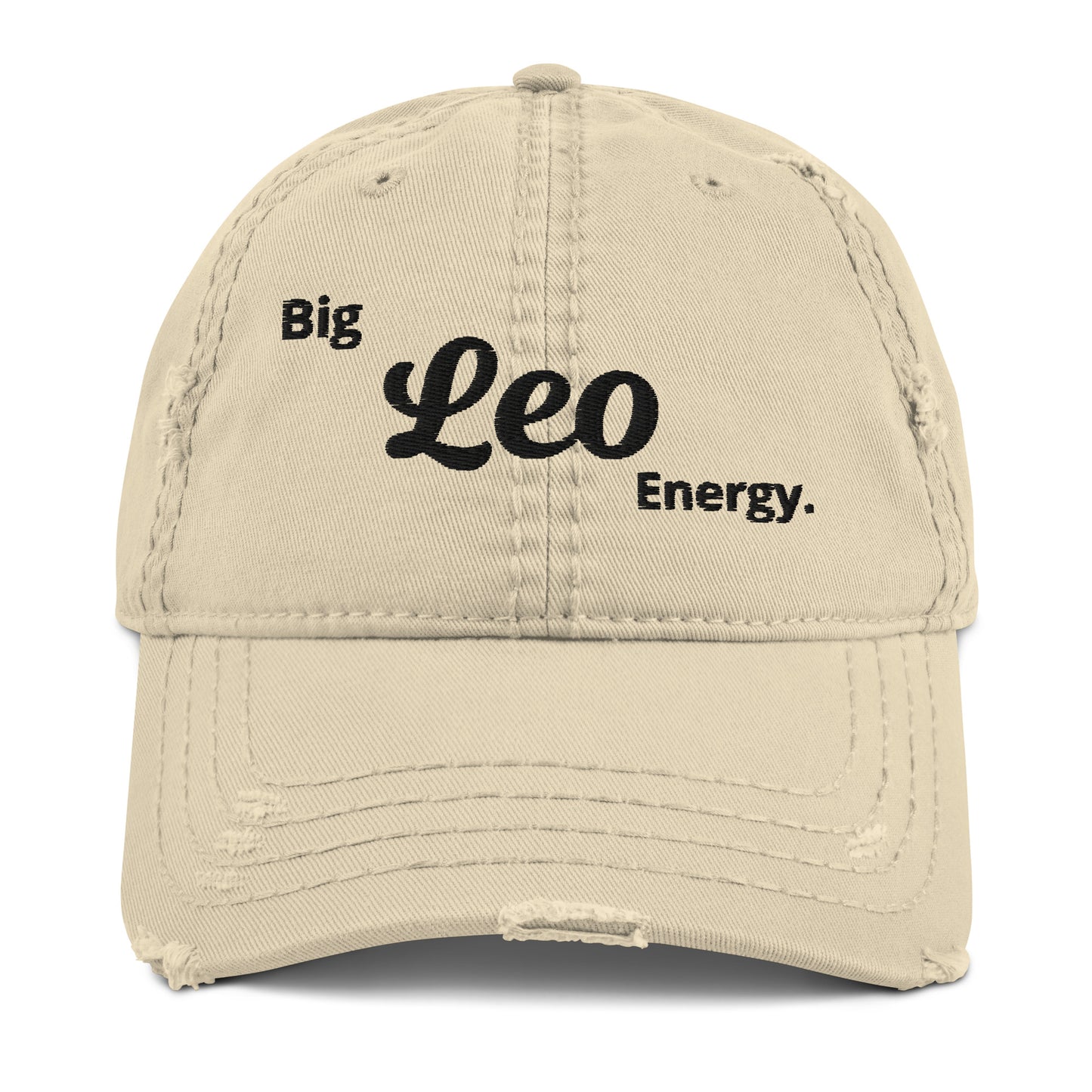 Big Leo Energy Distressed Dad Hat