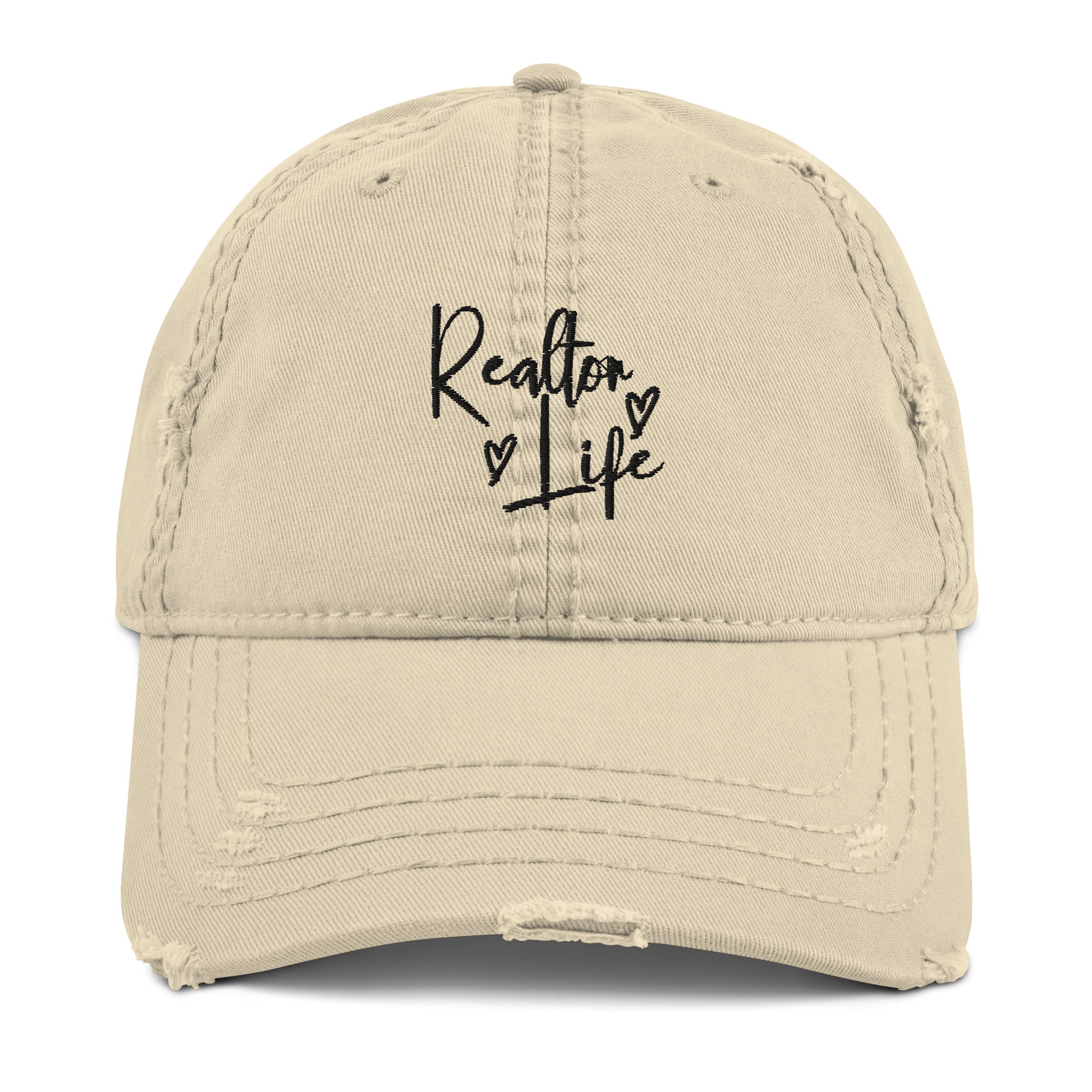 Realtor Life Distressed Dad Hat