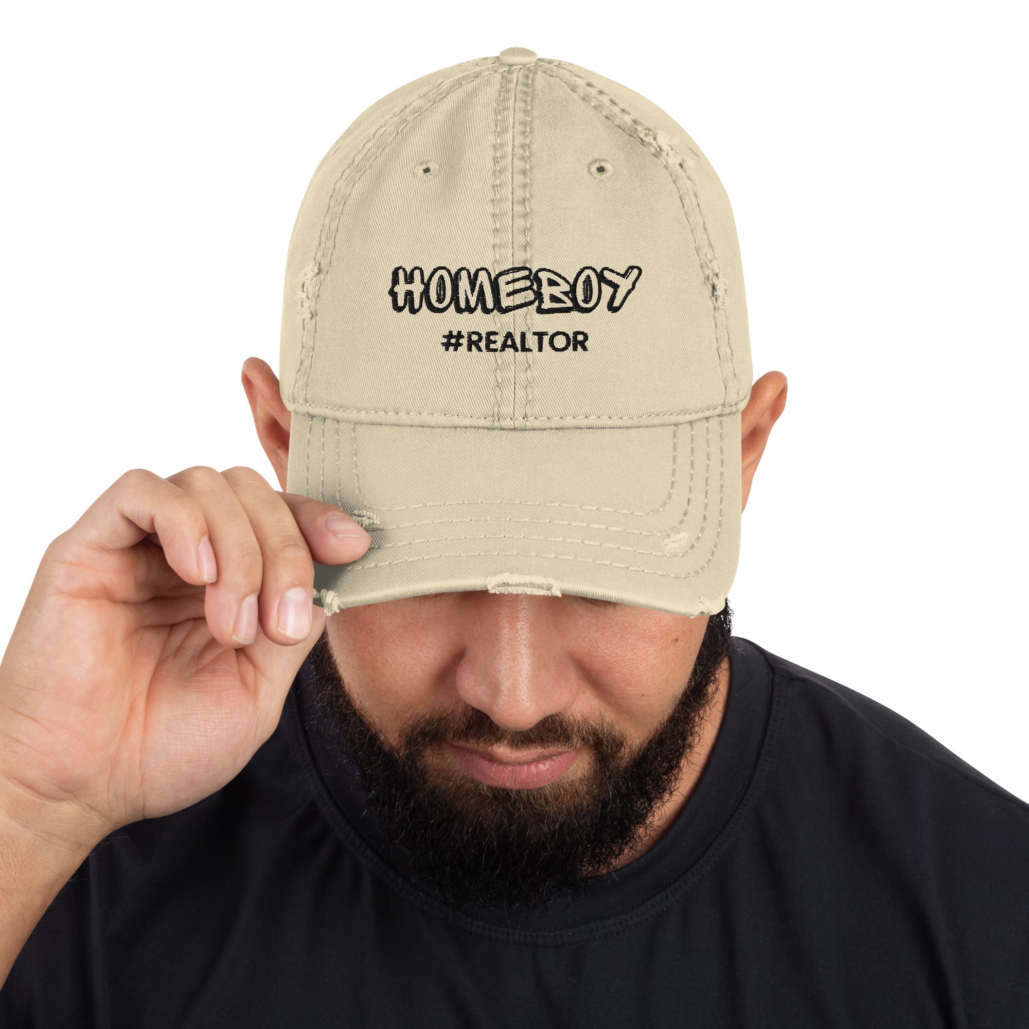 Home Boy #Realtor Distressed Dad Hat