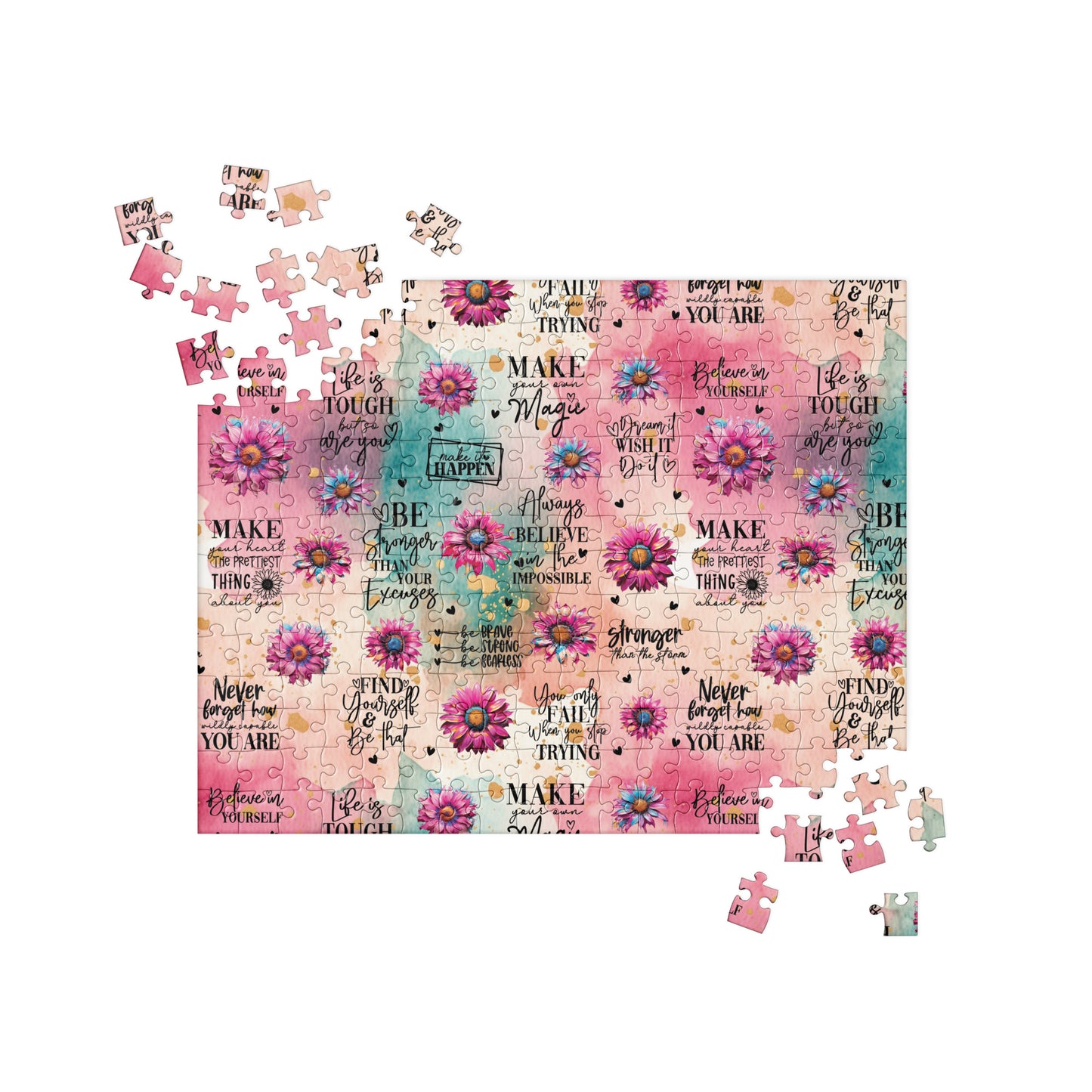 Pink Motivational Jigsaw puzzle