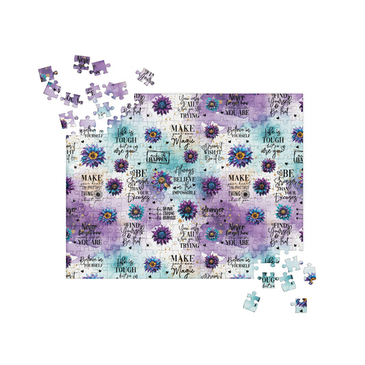 Purple Motivational Jigsaw puzzle