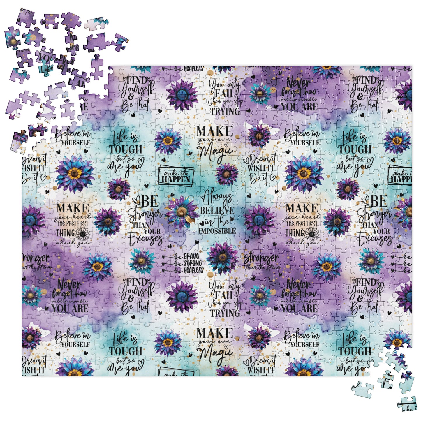 Purple Motivational Jigsaw puzzle