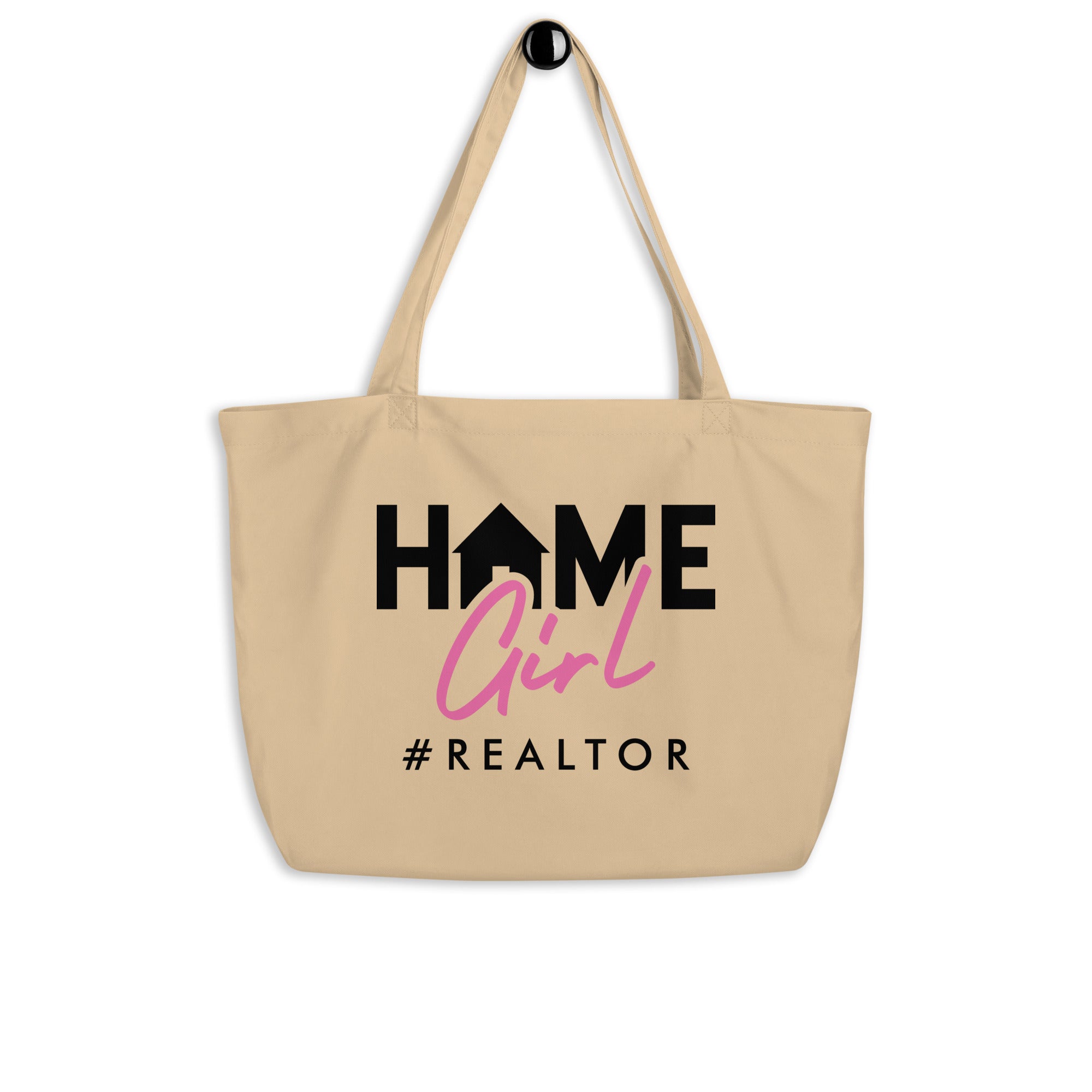 Home Girl #Realtor Large organic tote bag
