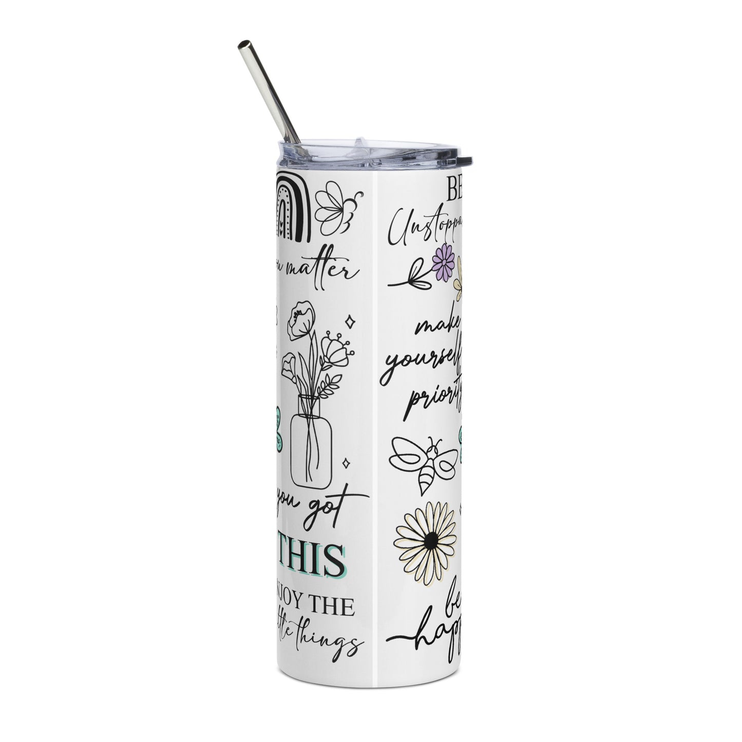 Just Breathe Stainless steel tumbler