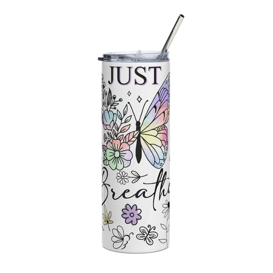 Just Breathe Stainless steel tumbler