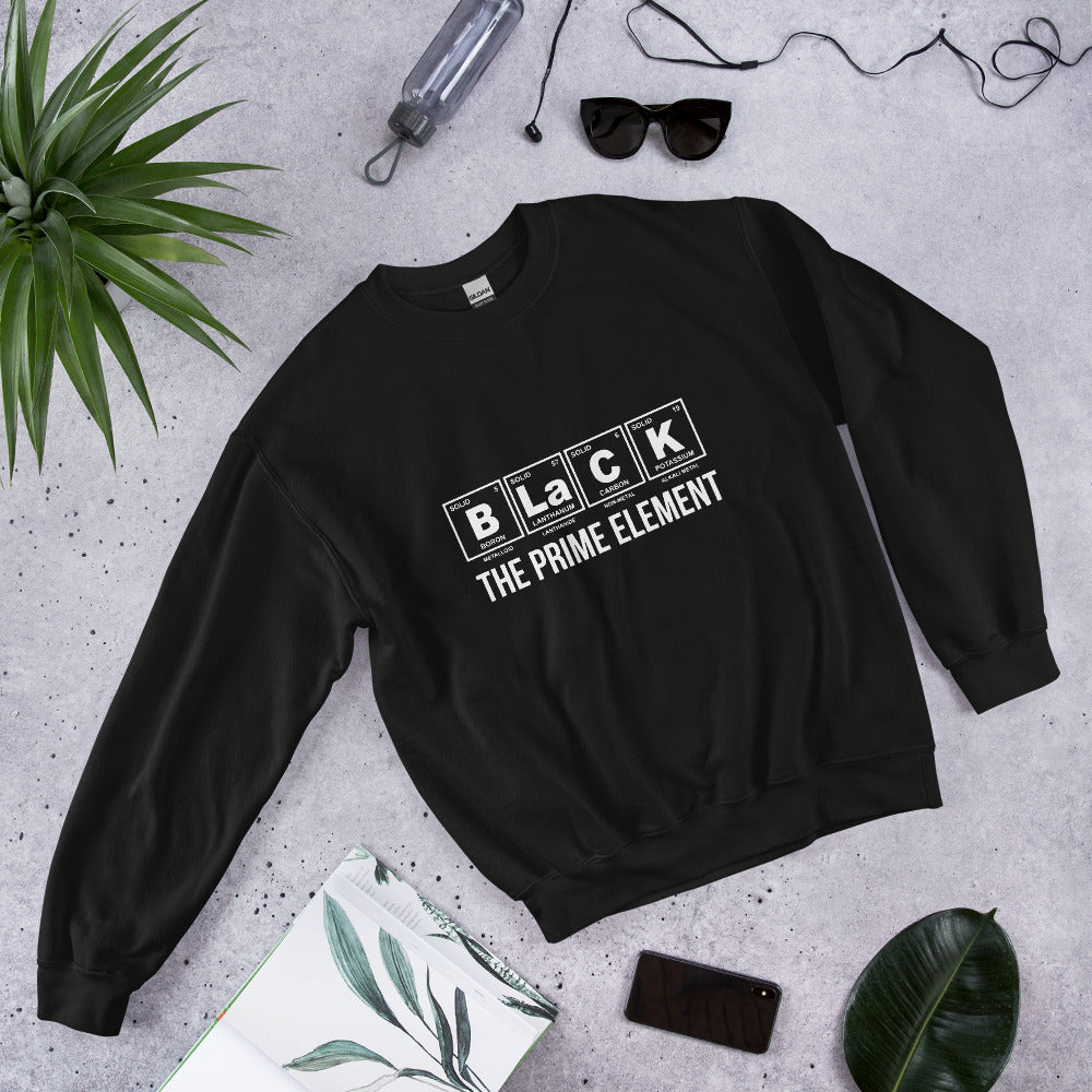 Black the prime element sweatshirt