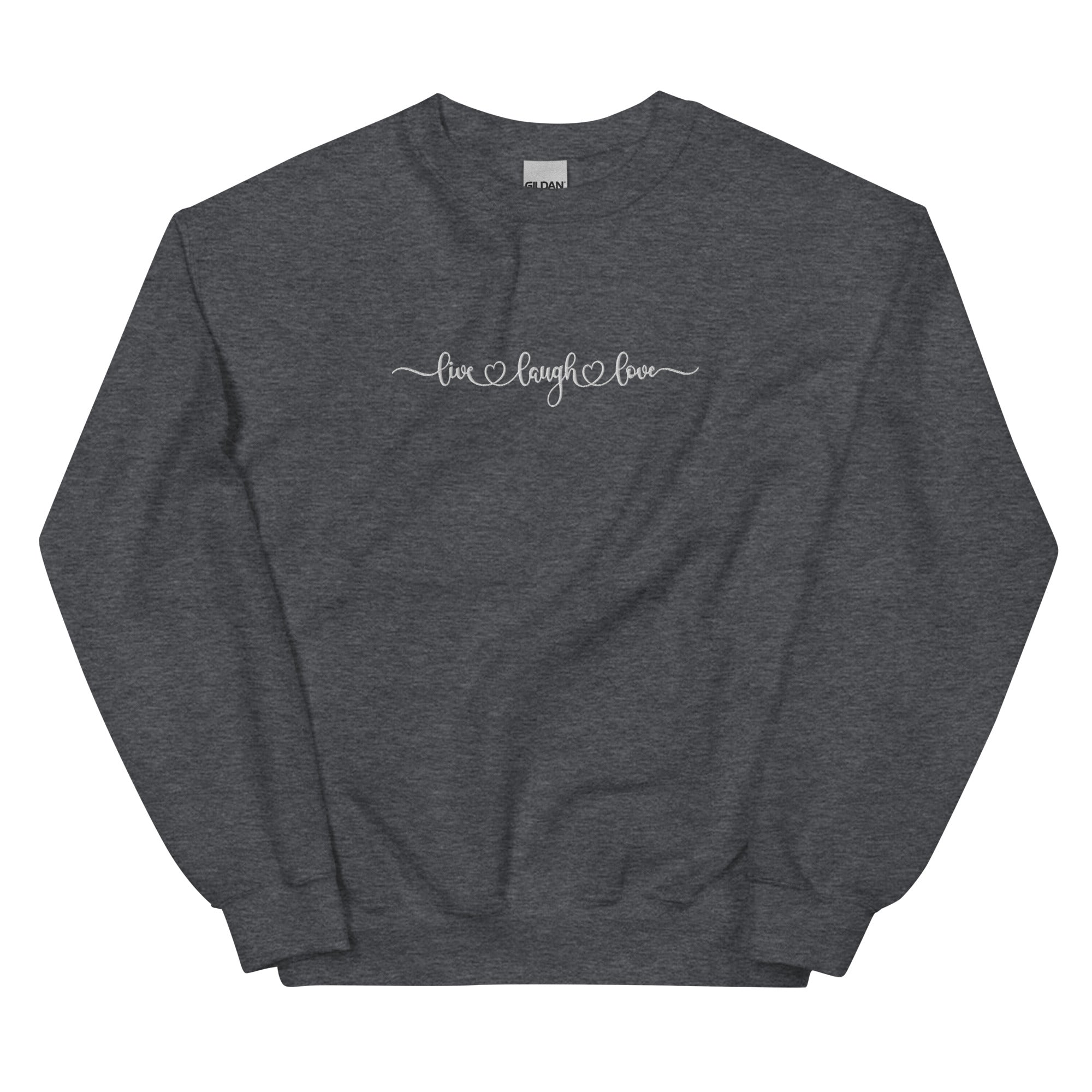 Live Laugh Love Embroidered Sweatshirt