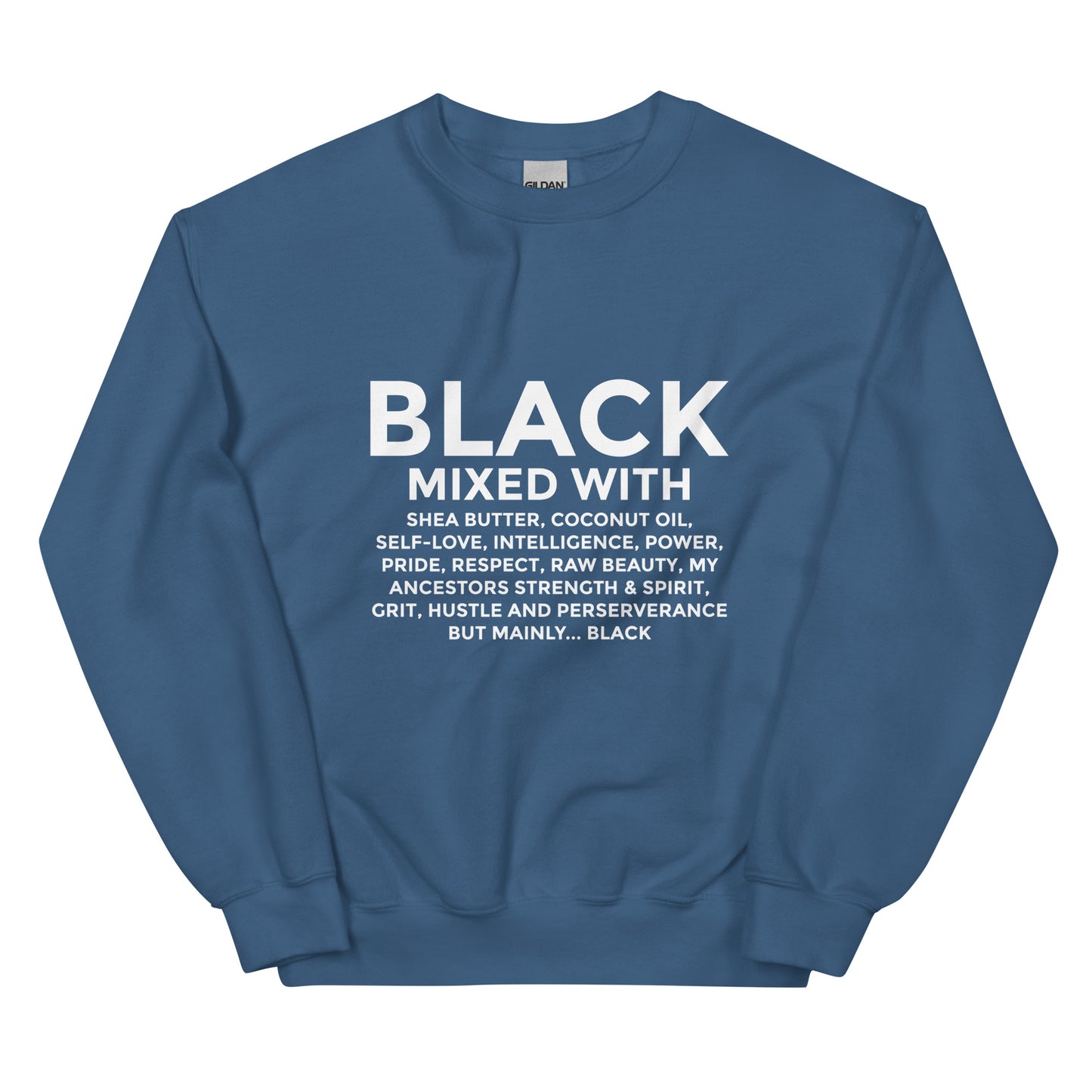 Black mixed with sweatshirt