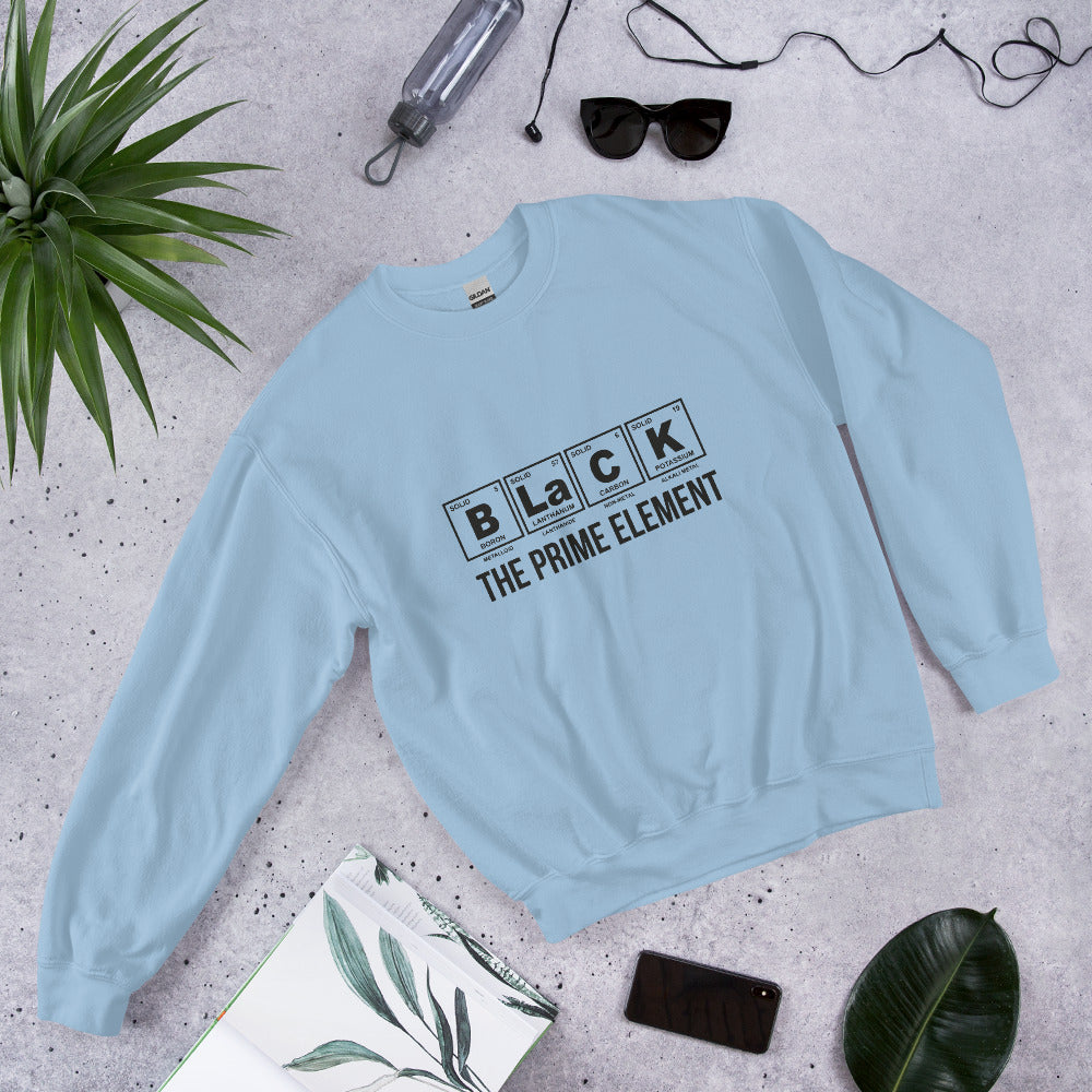 Black the prime element sweatshirt