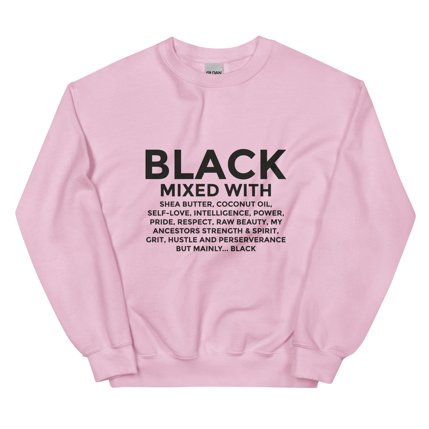 Black mixed with sweatshirt