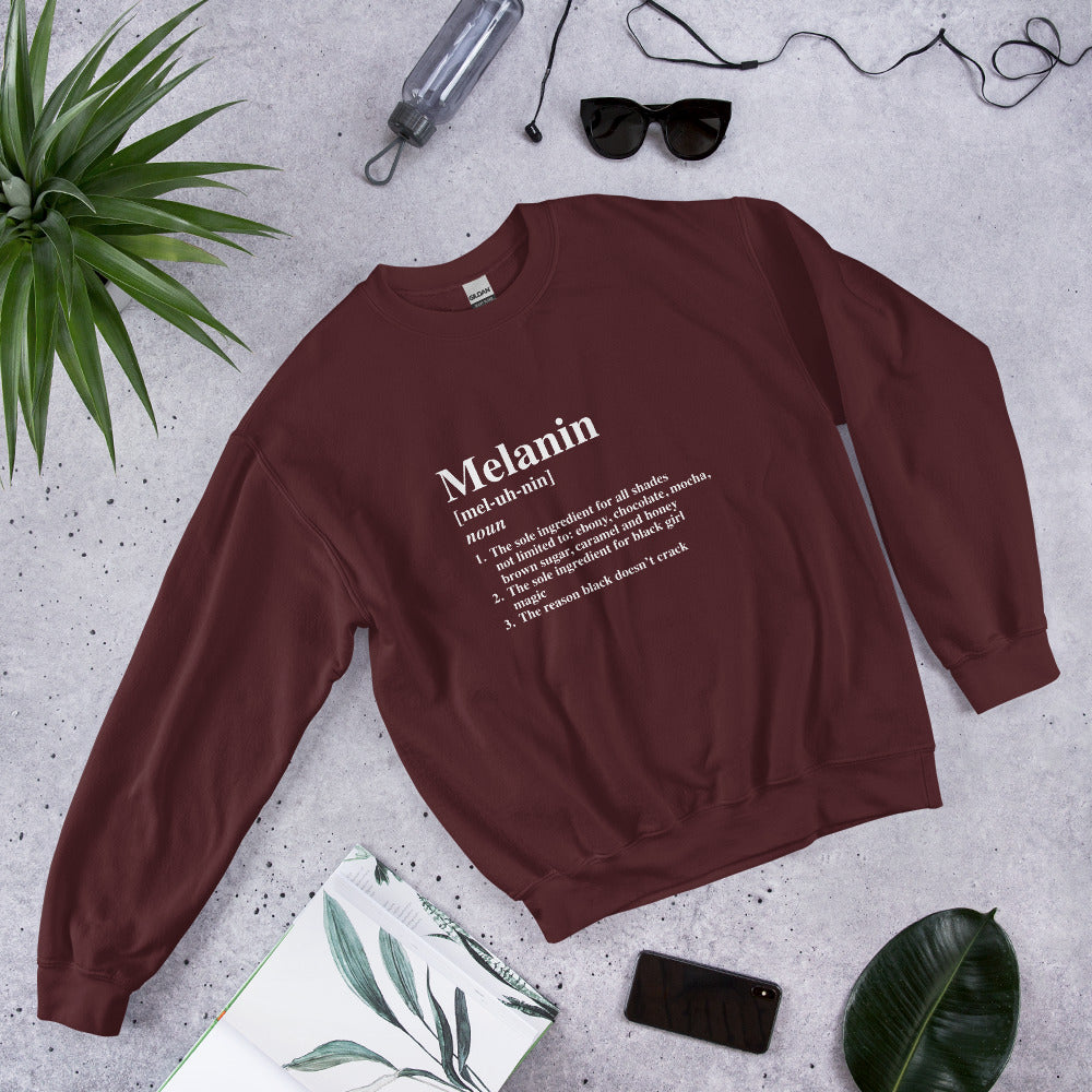 Melanin definition sweatshirt