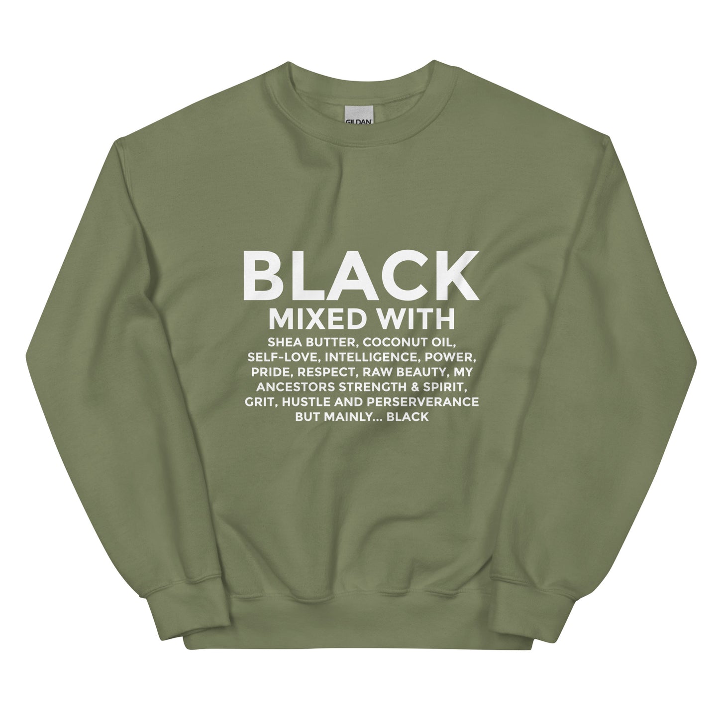 Black mixed with sweatshirt