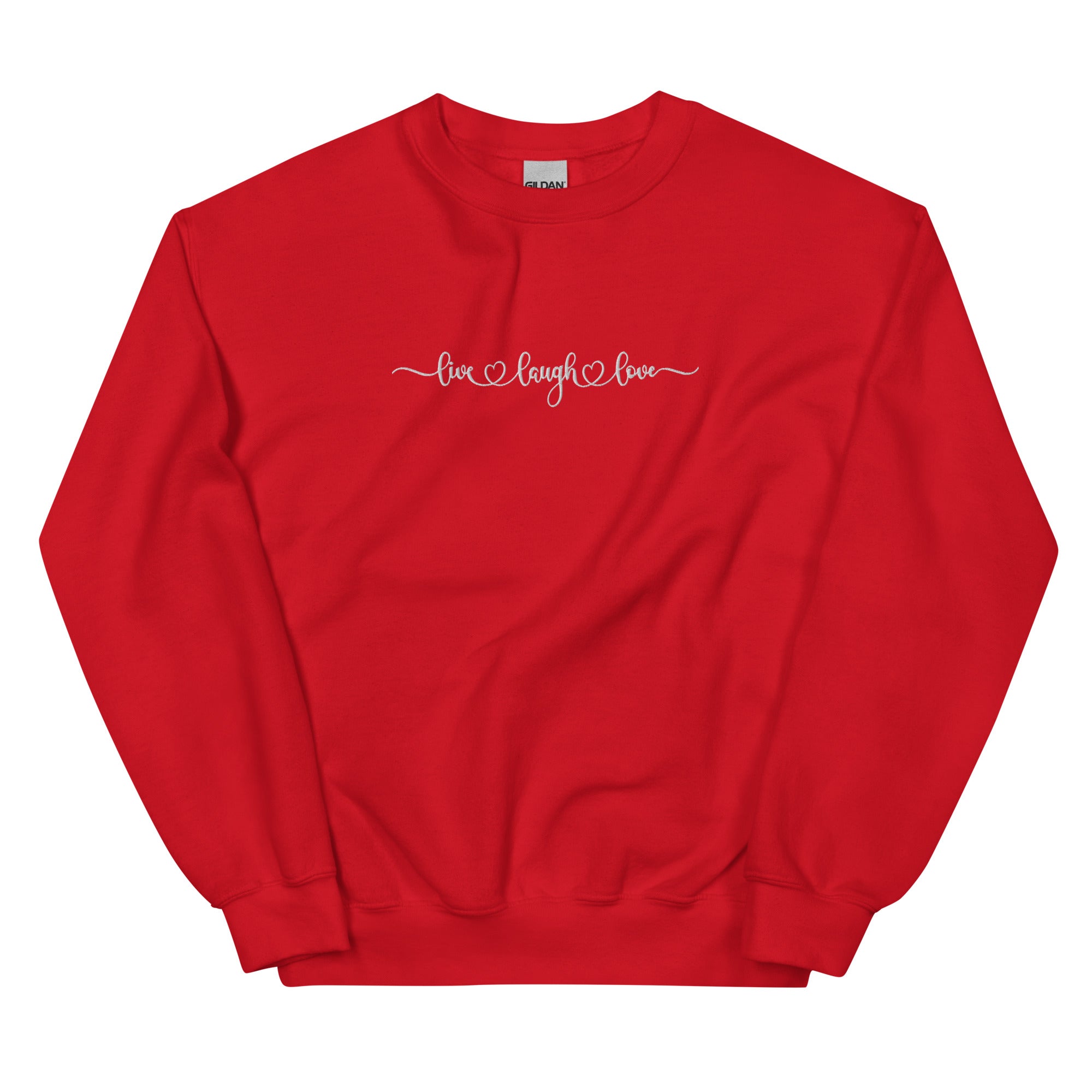 Live Laugh Love Embroidered Sweatshirt