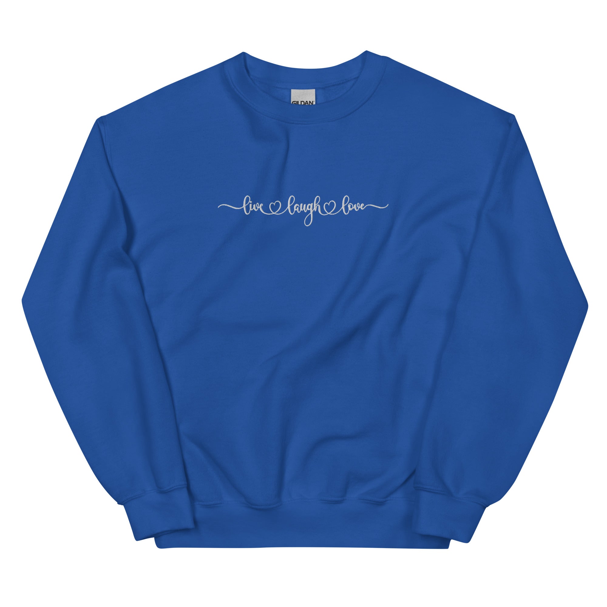 Live Laugh Love Embroidered Sweatshirt