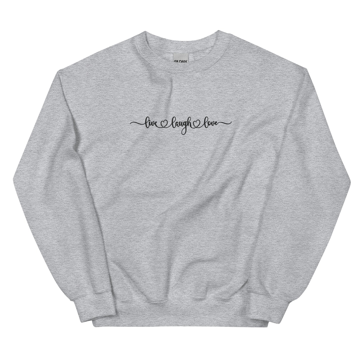 Live Laugh Love Embroidered Sweatshirt