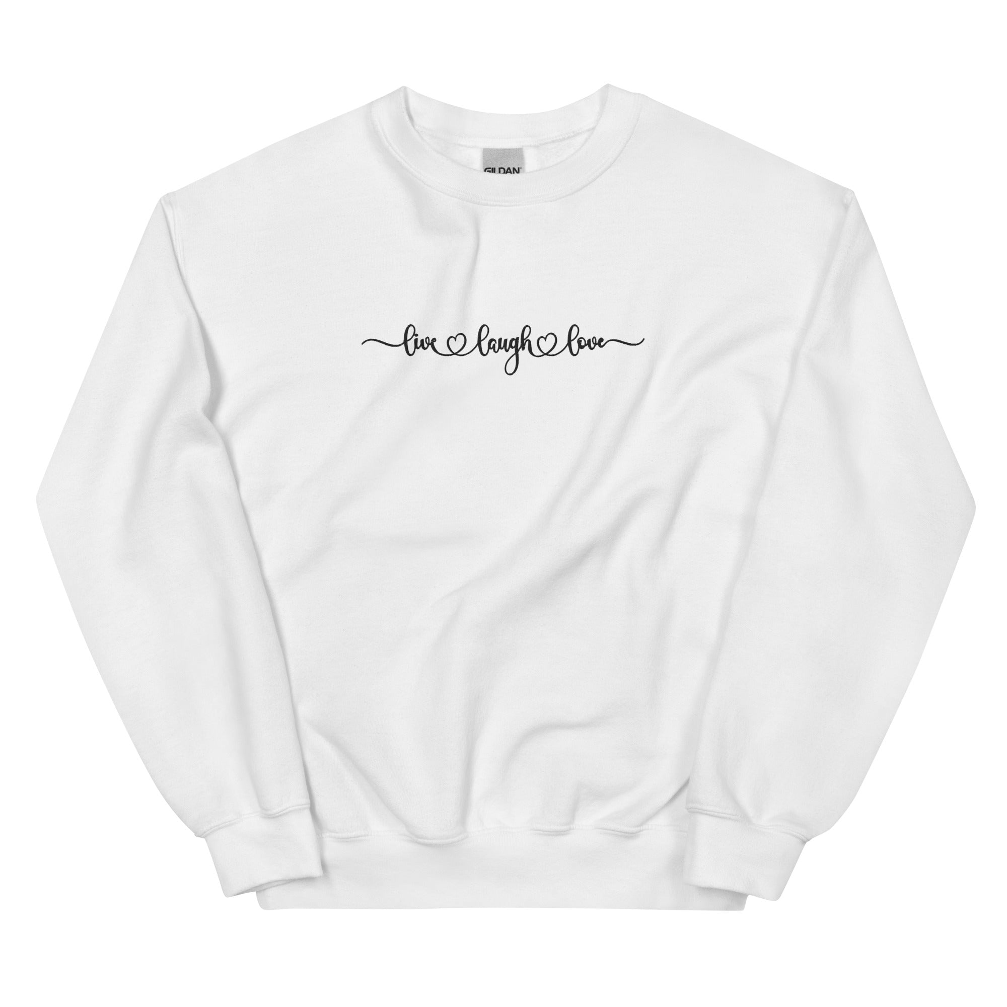 Live Laugh Love Embroidered Sweatshirt