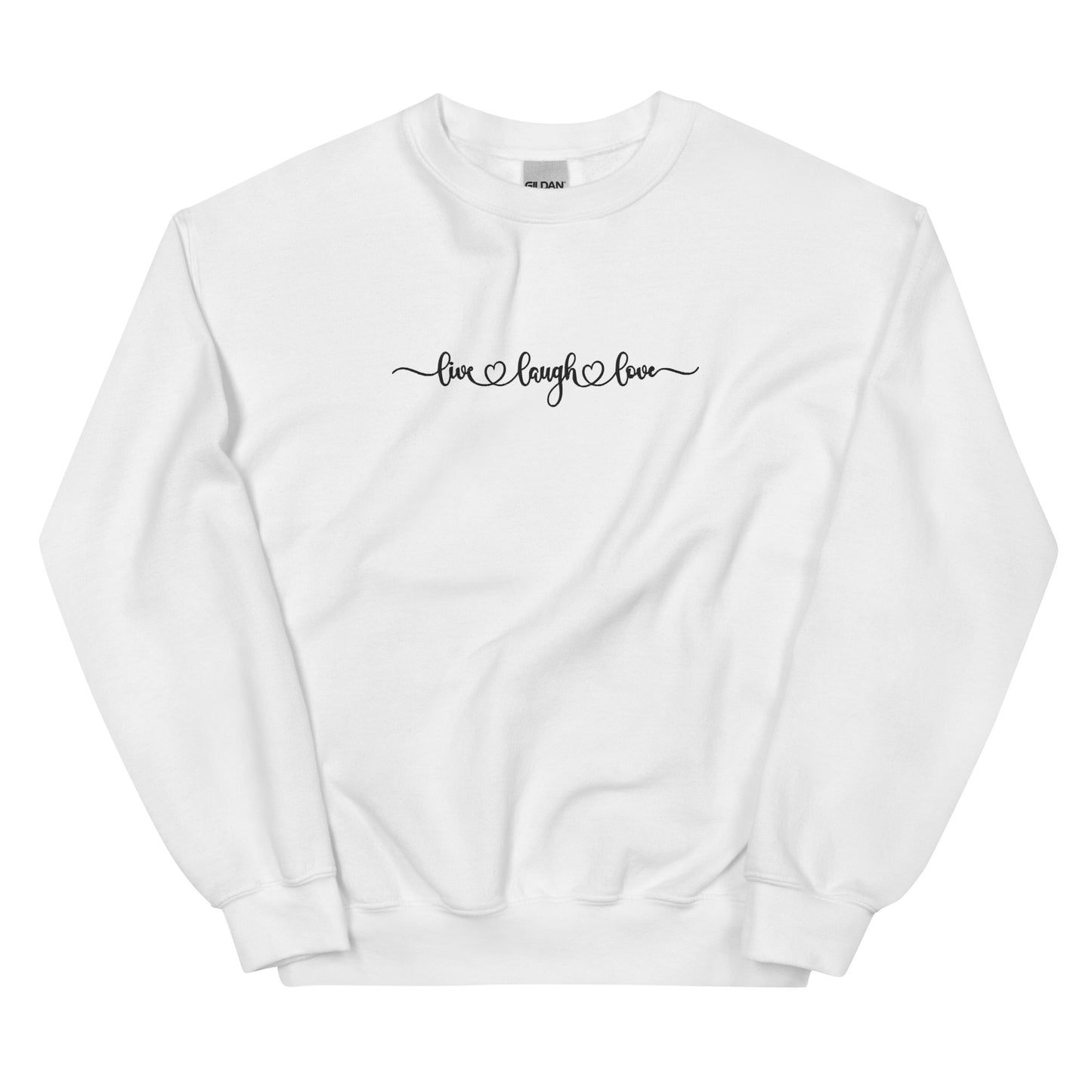 Live Laugh Love Embroidered Sweatshirt