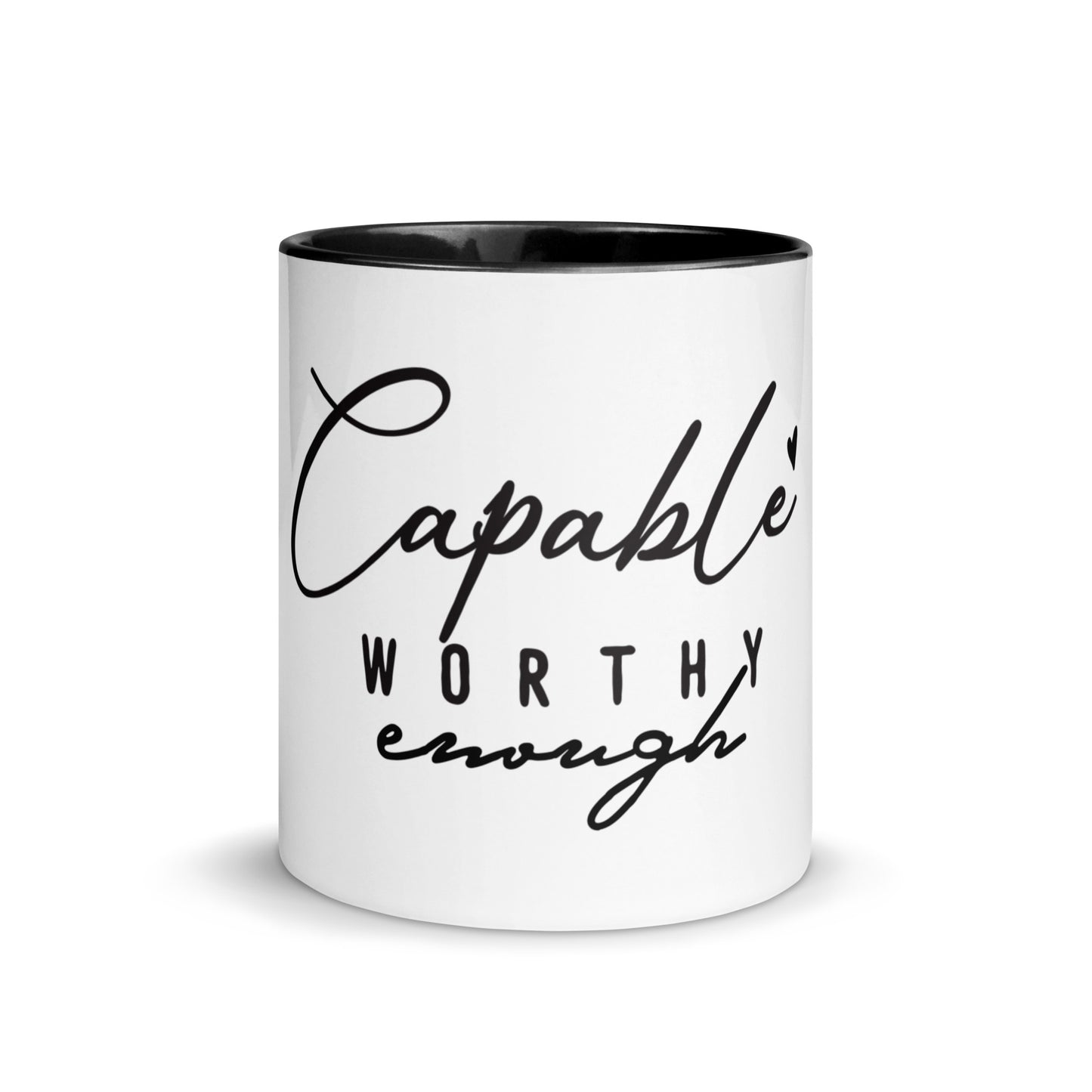 Capable Worthy Enough Ceramic Mug