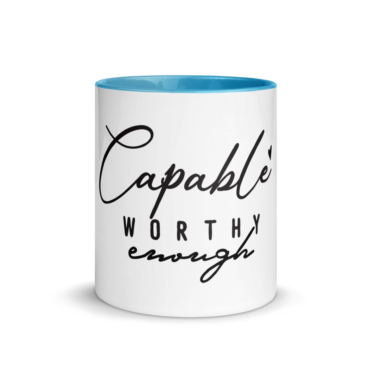 Capable Worthy Enough Ceramic Mug