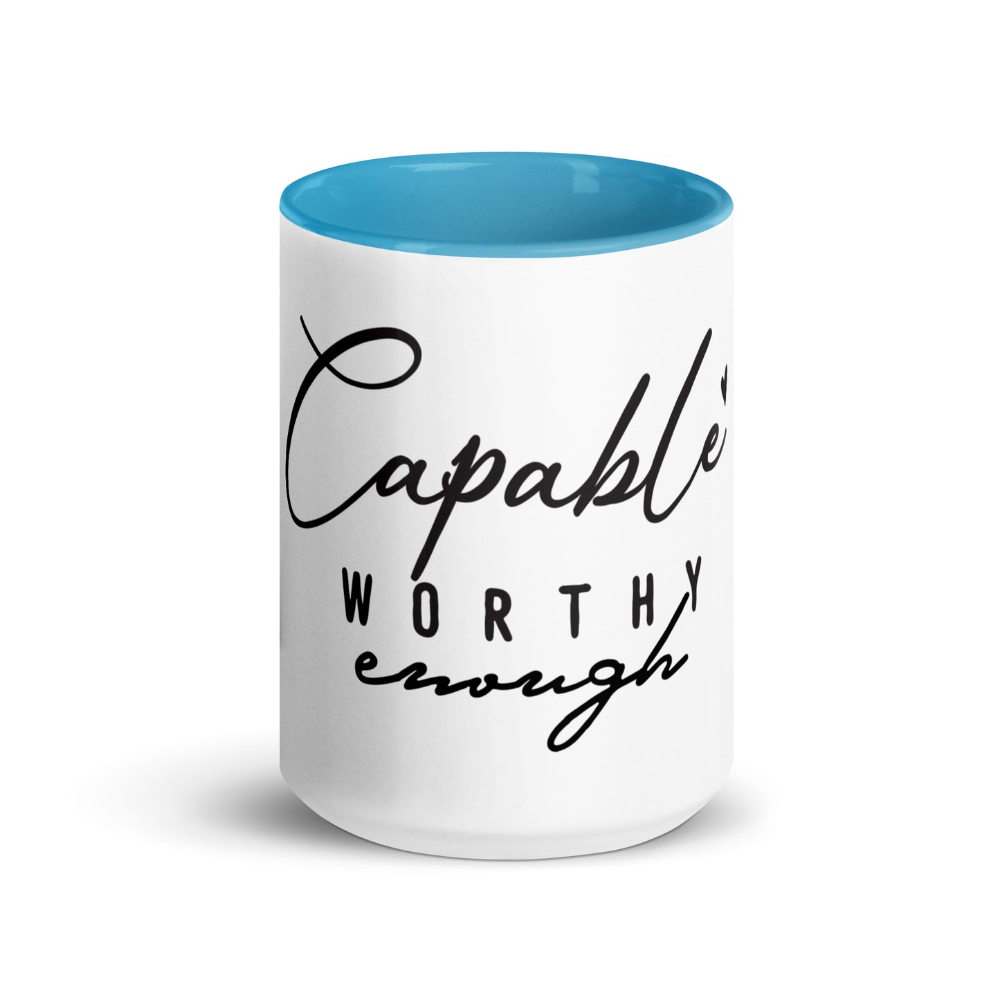 Capable Worthy Enough Ceramic Mug