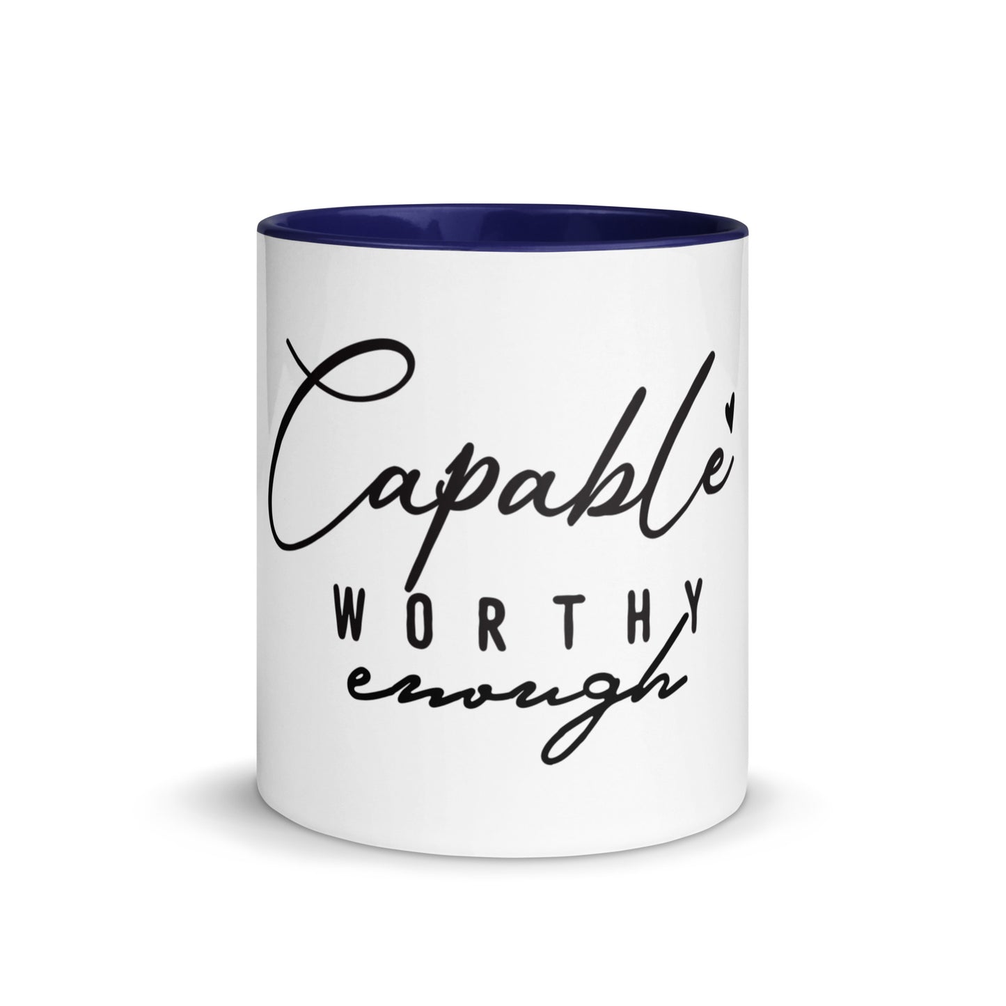 Capable Worthy Enough Ceramic Mug