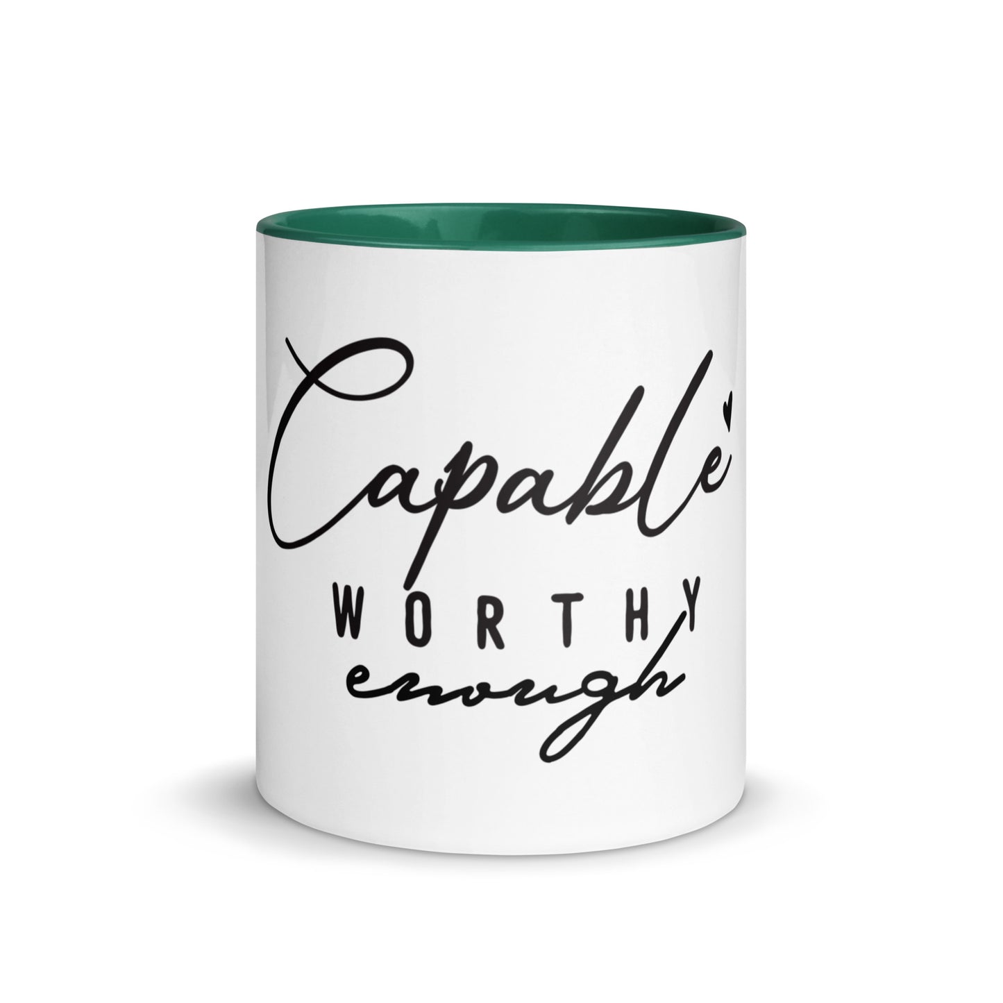 Capable Worthy Enough Ceramic Mug