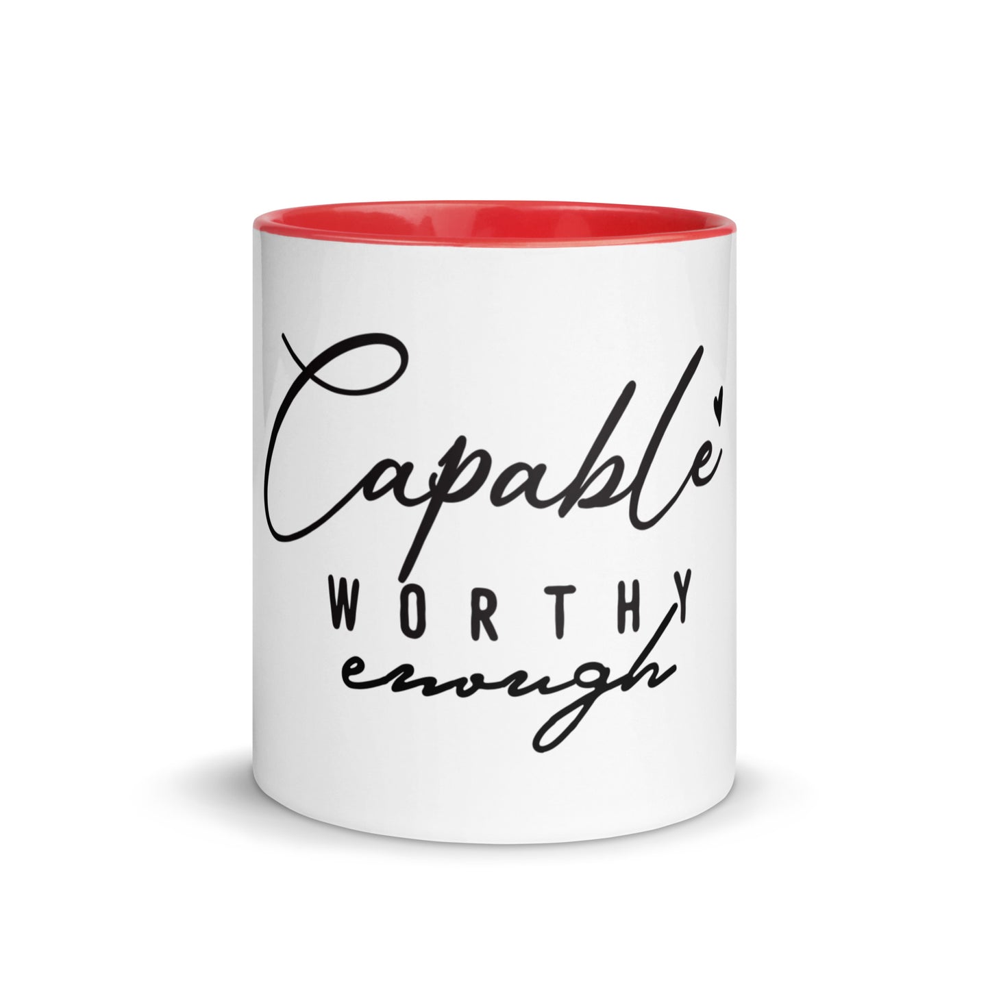 Capable Worthy Enough Ceramic Mug