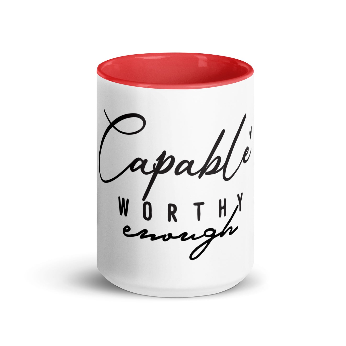 Capable Worthy Enough Ceramic Mug